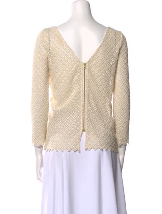 BA&SH Scoop Neck Three-Quarter Sleeve Top