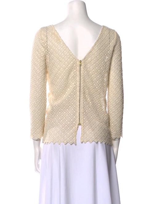 BA&SH Scoop Neck Three-Quarter Sleeve Top