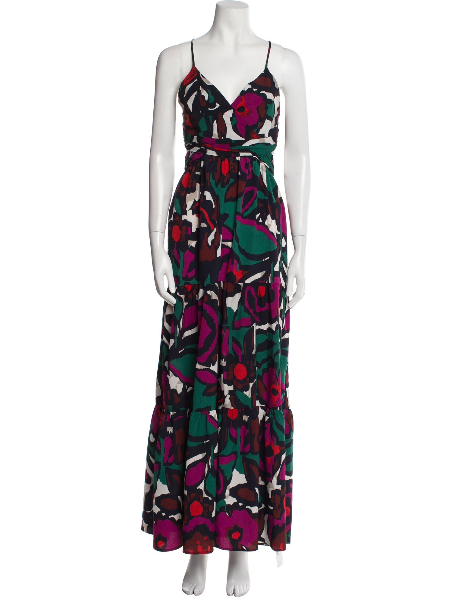 BA&SH Floral Print Long Dress w/ Tags
