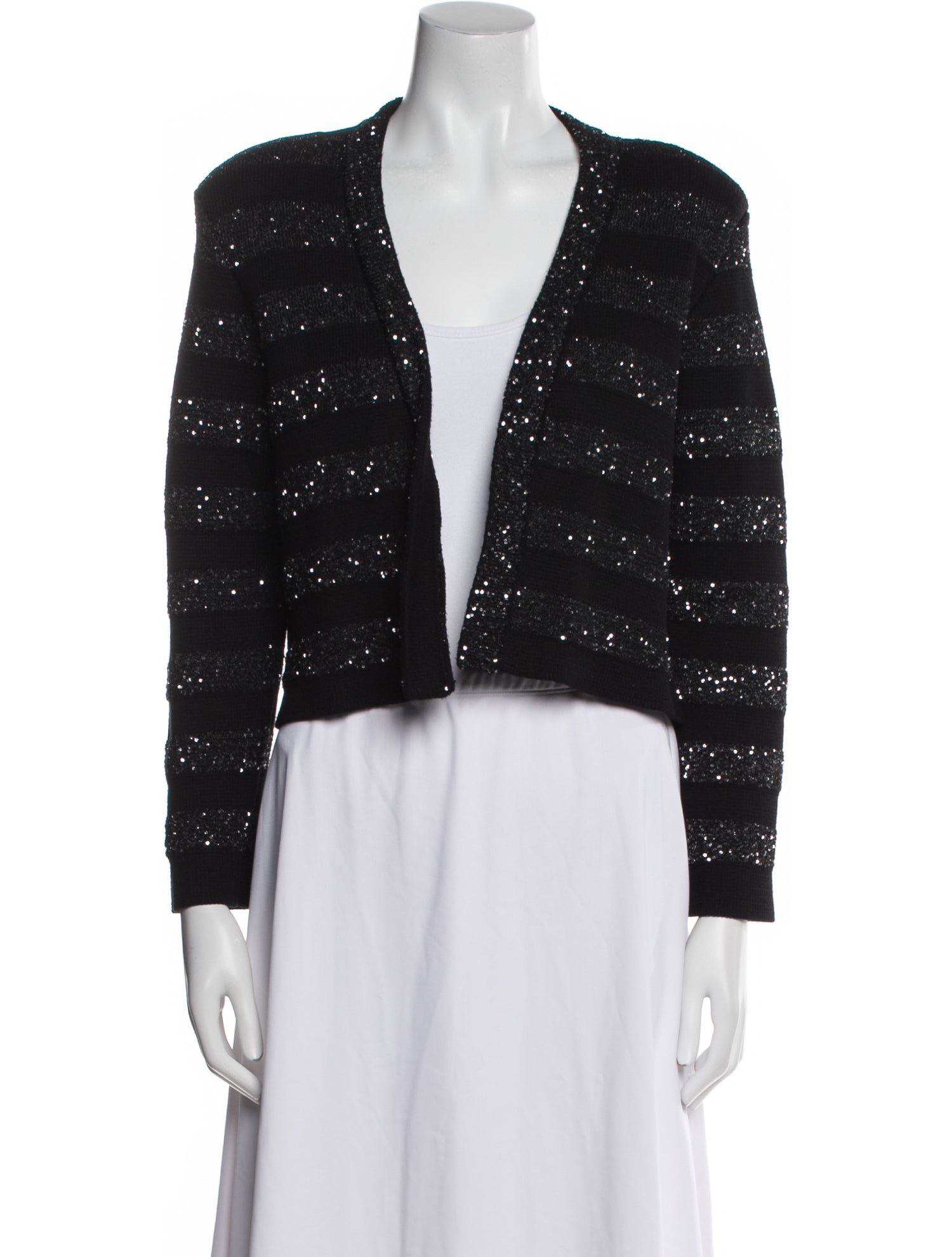 BA&SH Striped Evening Jacket