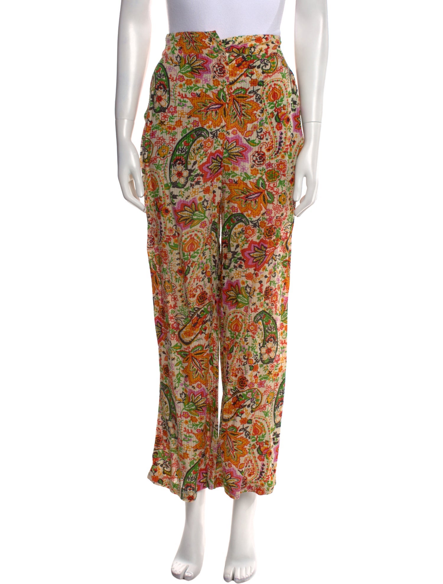 BA&SH Floral Print Wide Leg Pants