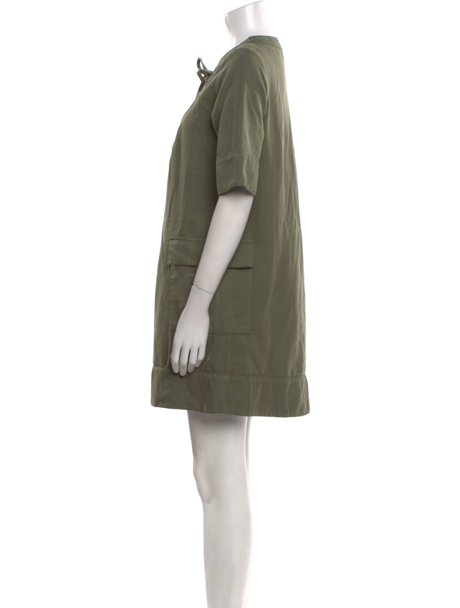 BA&SH Tie Neck Mini Dress