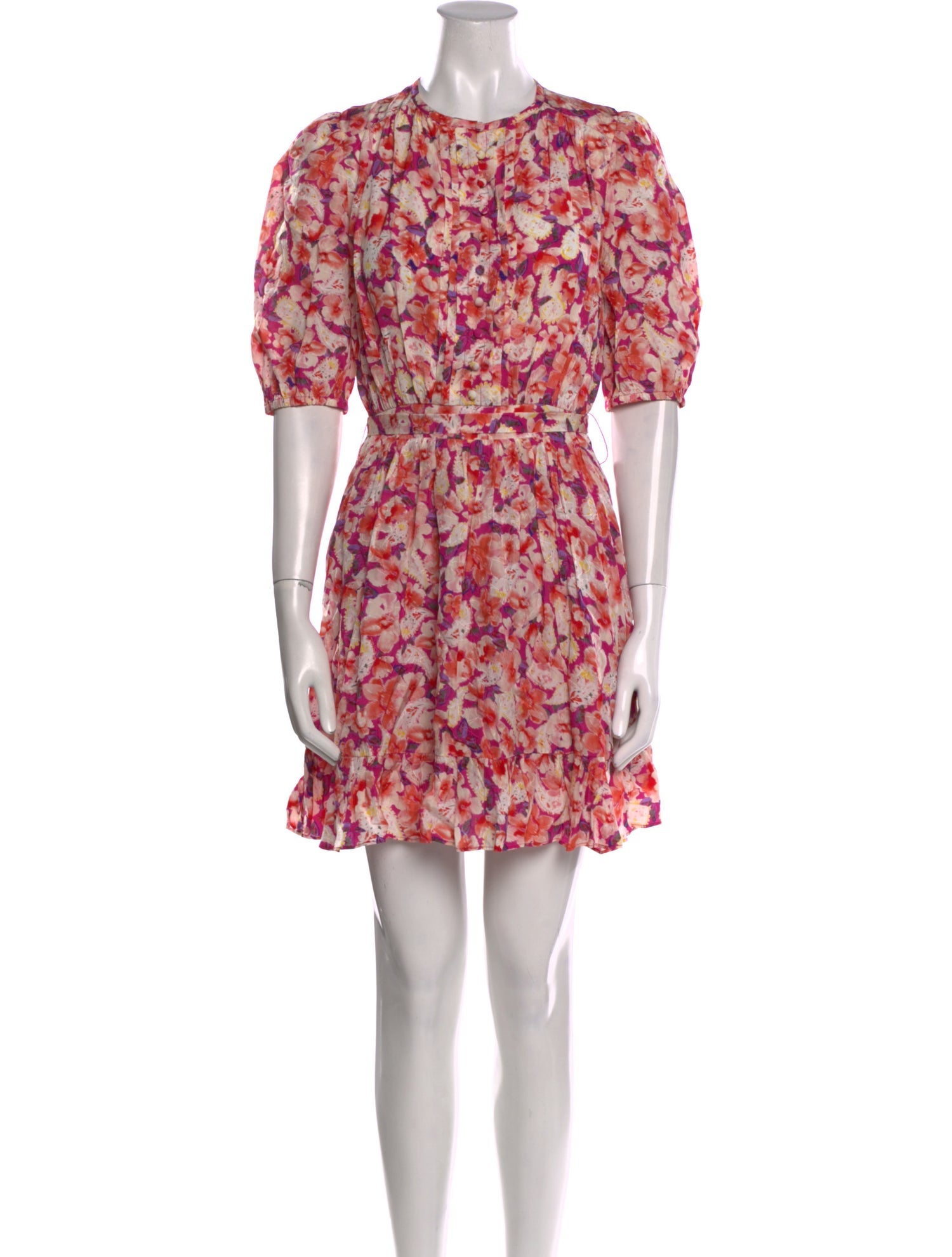 BA&SH Floral Print Mini Dress