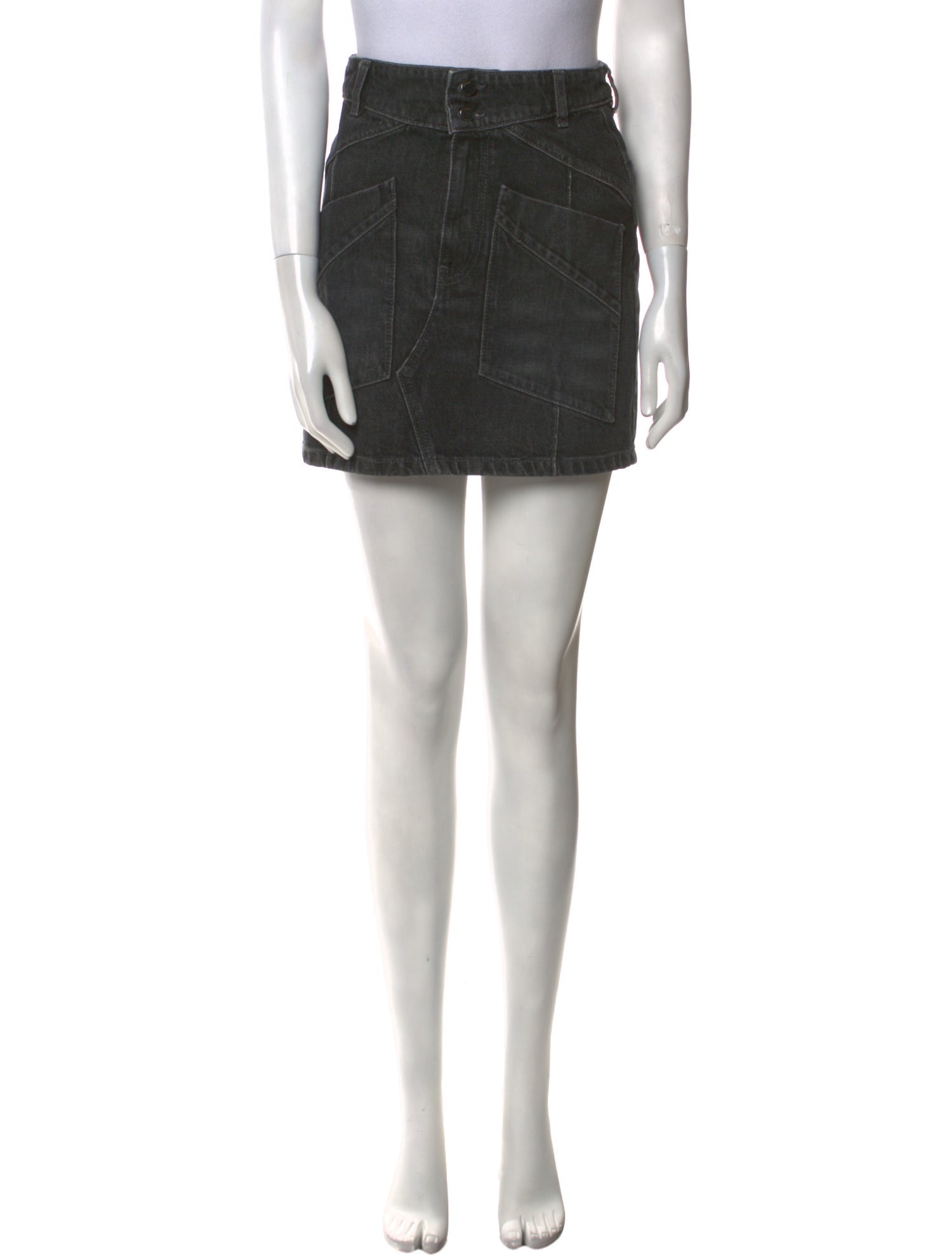 BA&SH Eyelet Trim Mini Skirt