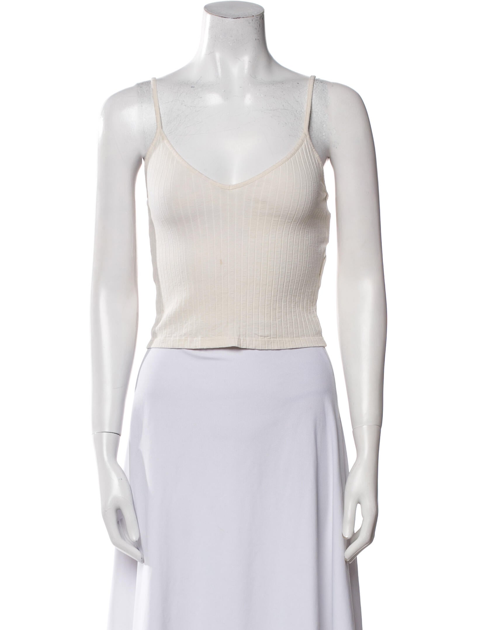 BA&SH V-Neck Sleeveless Crop Top