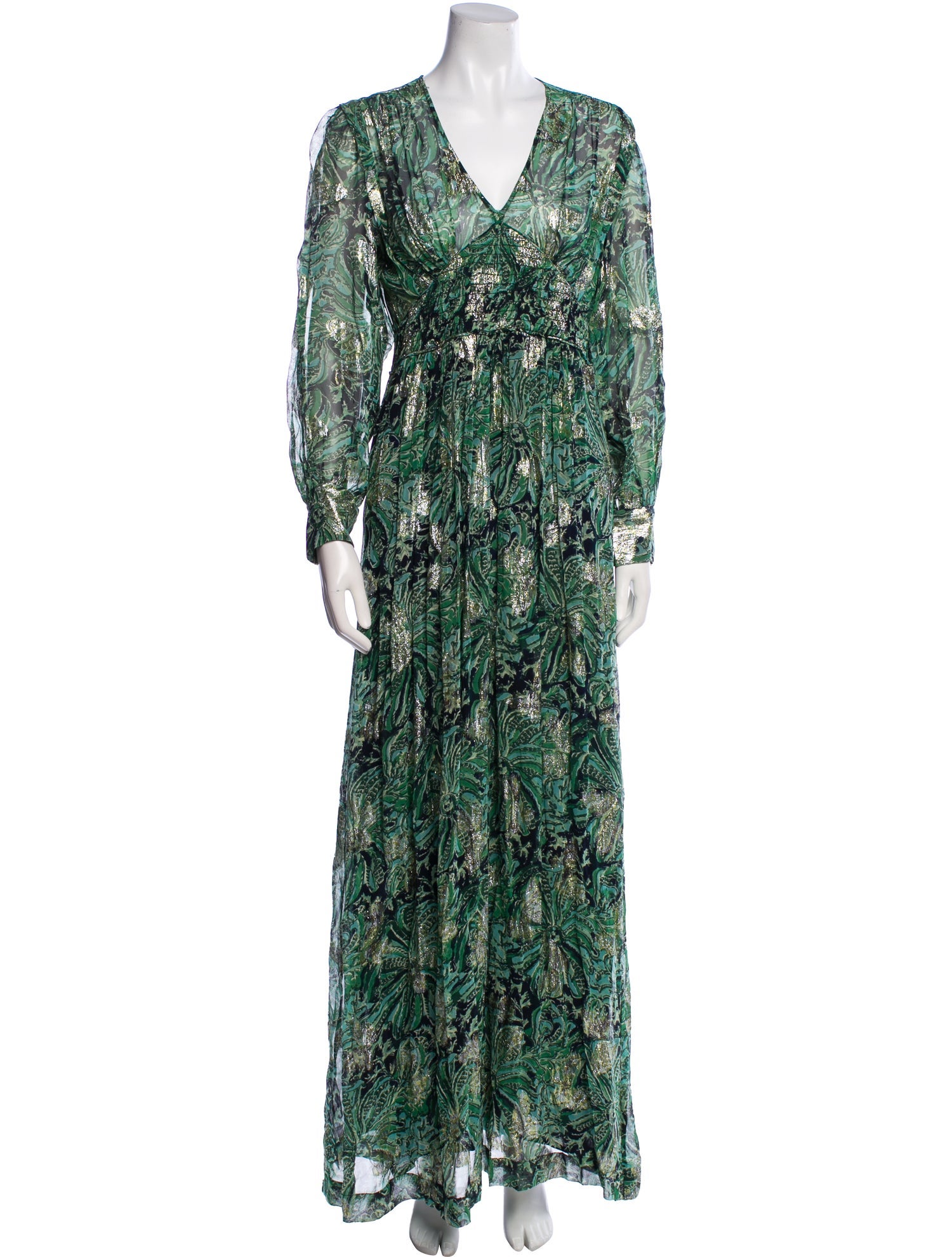 BA&SH Printed Long Dress