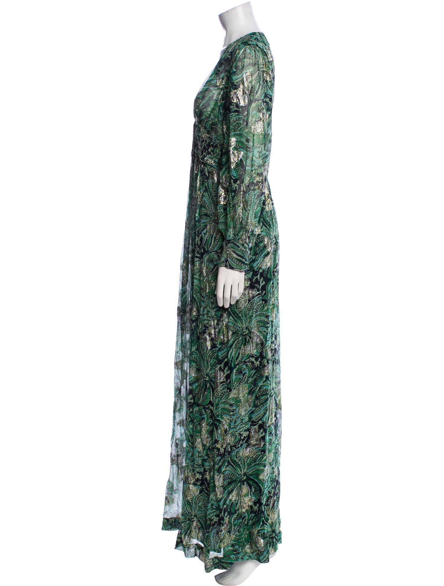 BA&SH Printed Long Dress