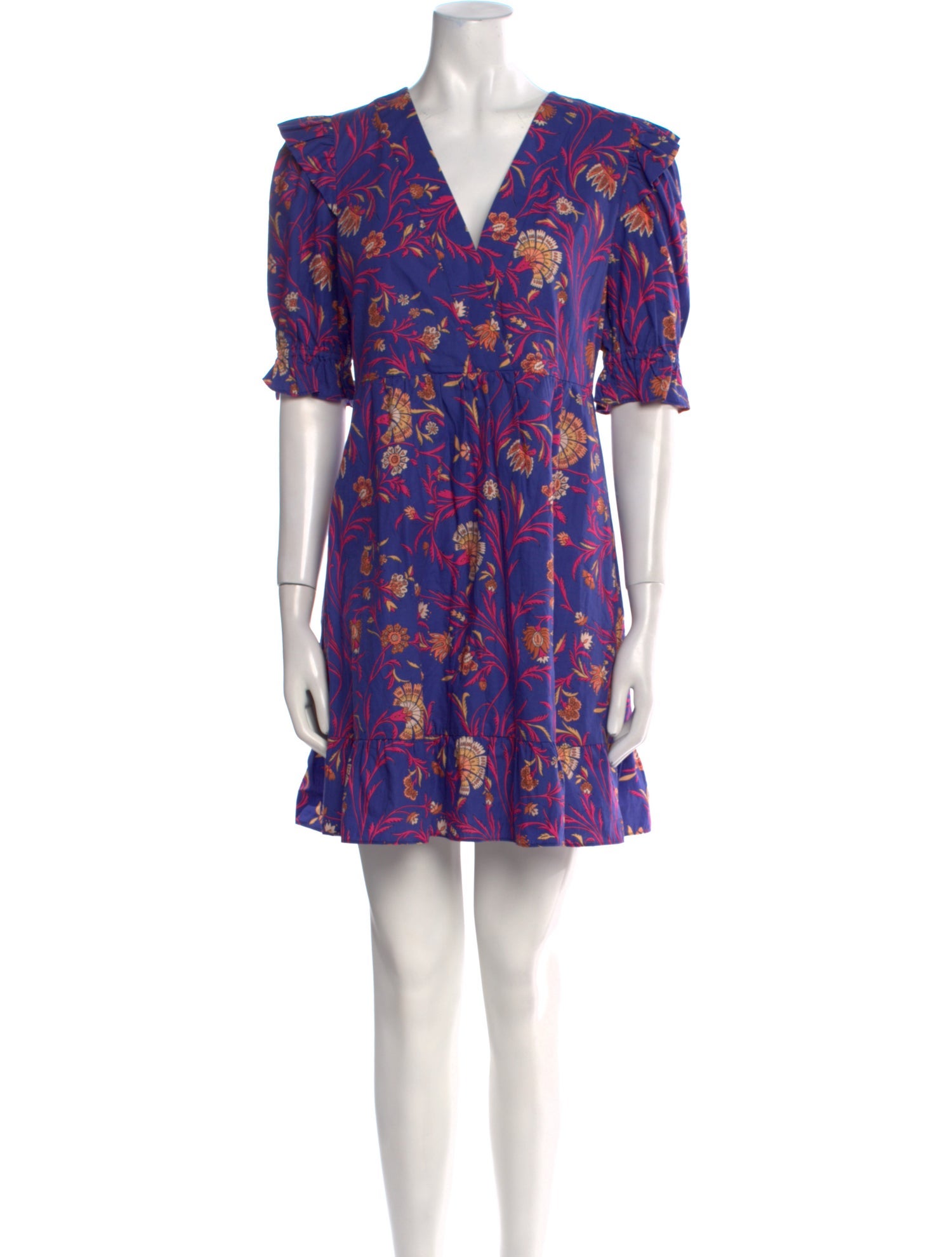 BA&SH Floral Print Mini Dress