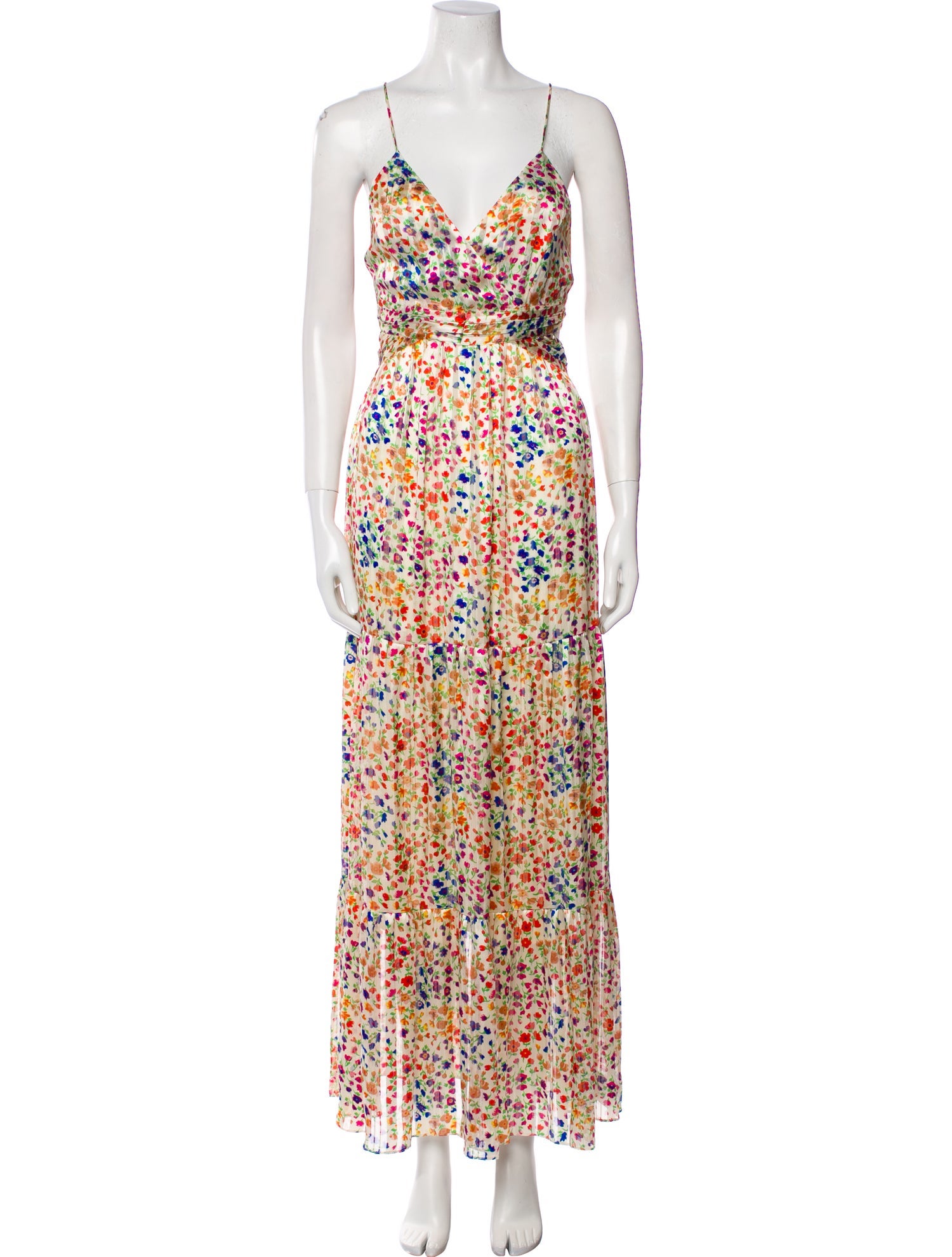 BA&SH Floral Print Long Dress