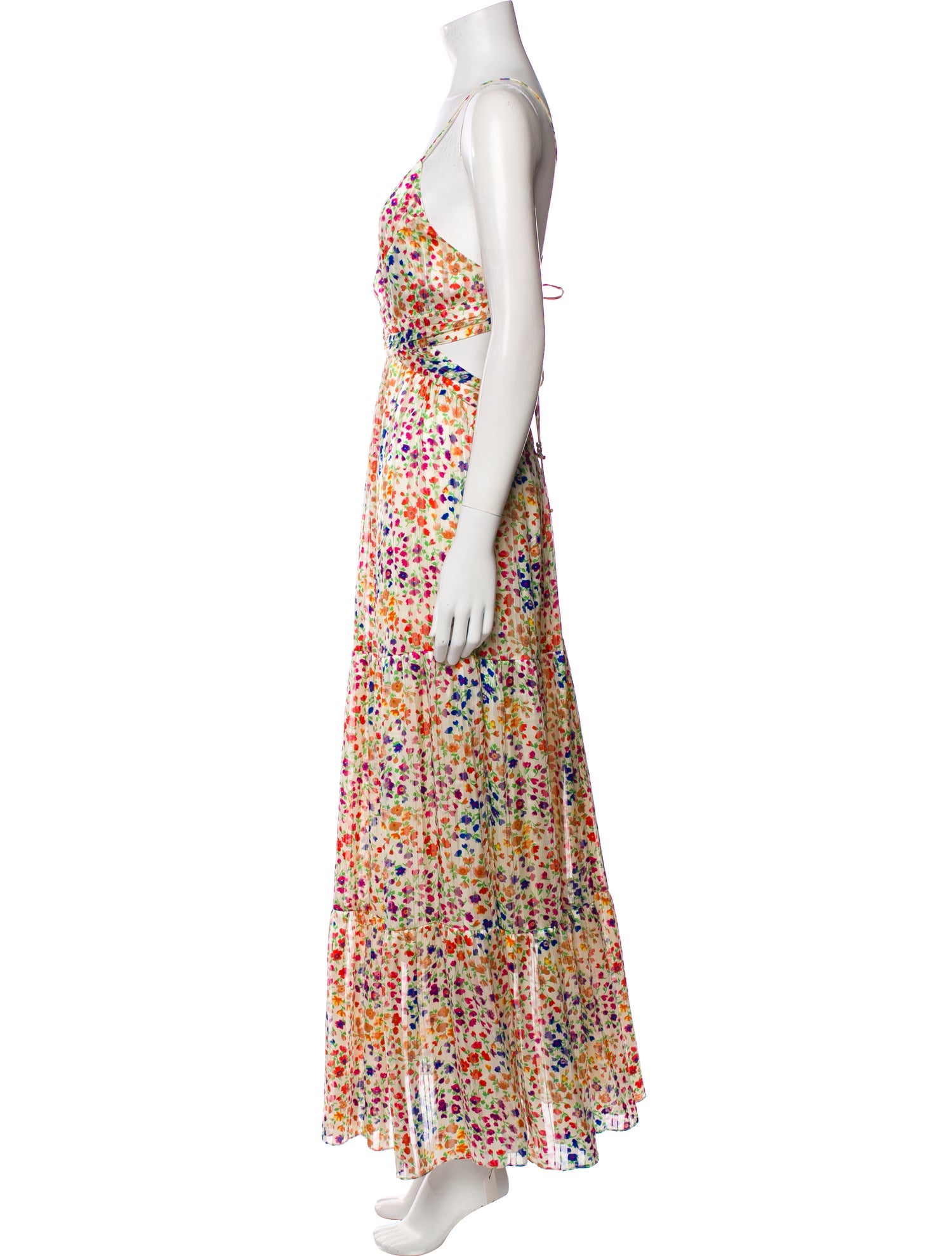 BA&SH Floral Print Long Dress