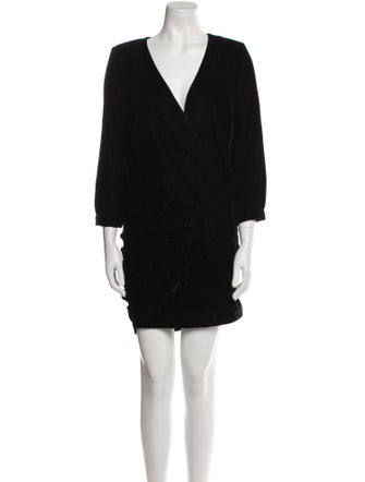 BA&SH V-Neck Mini Dress