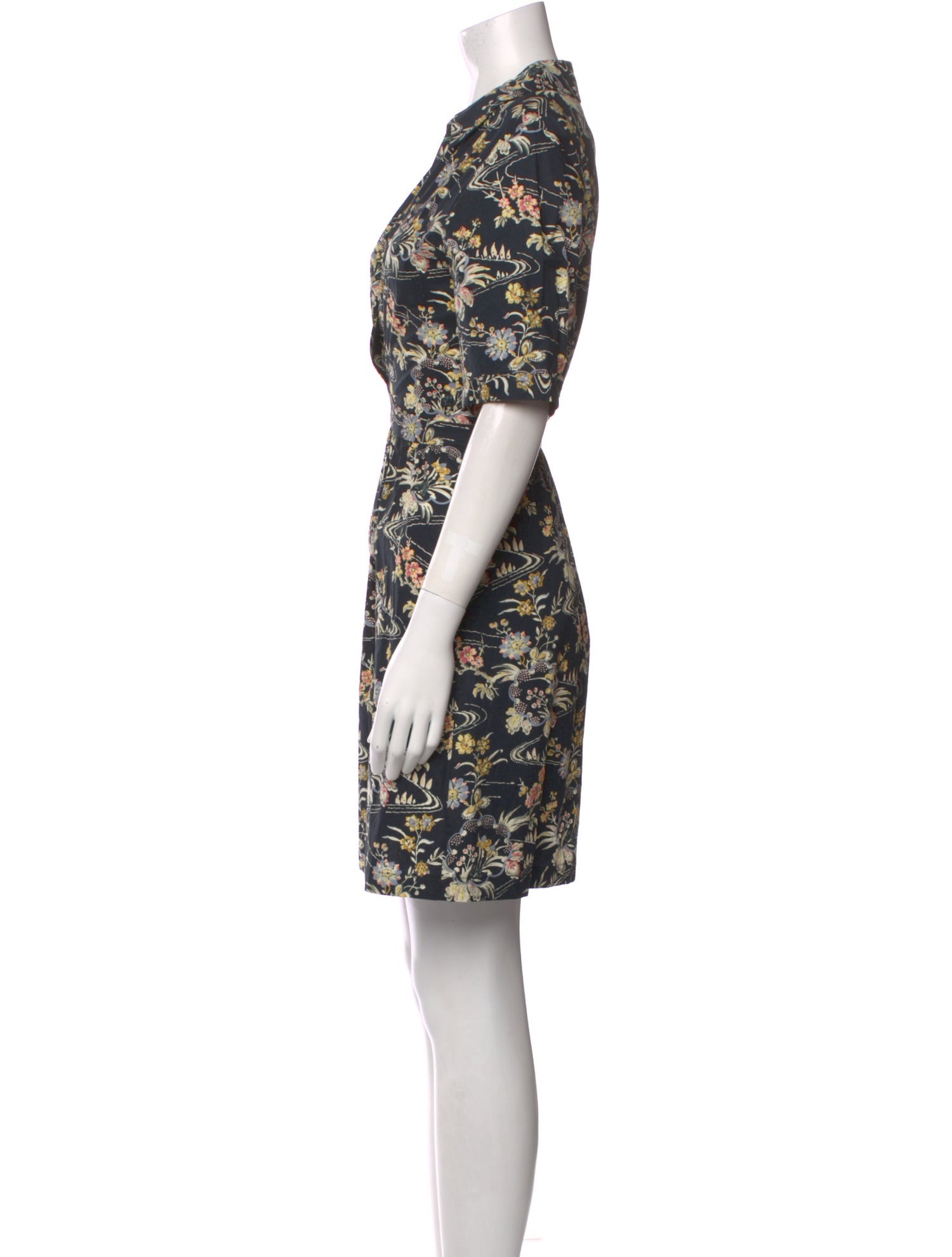 BA&SH Floral Print Mini Dress