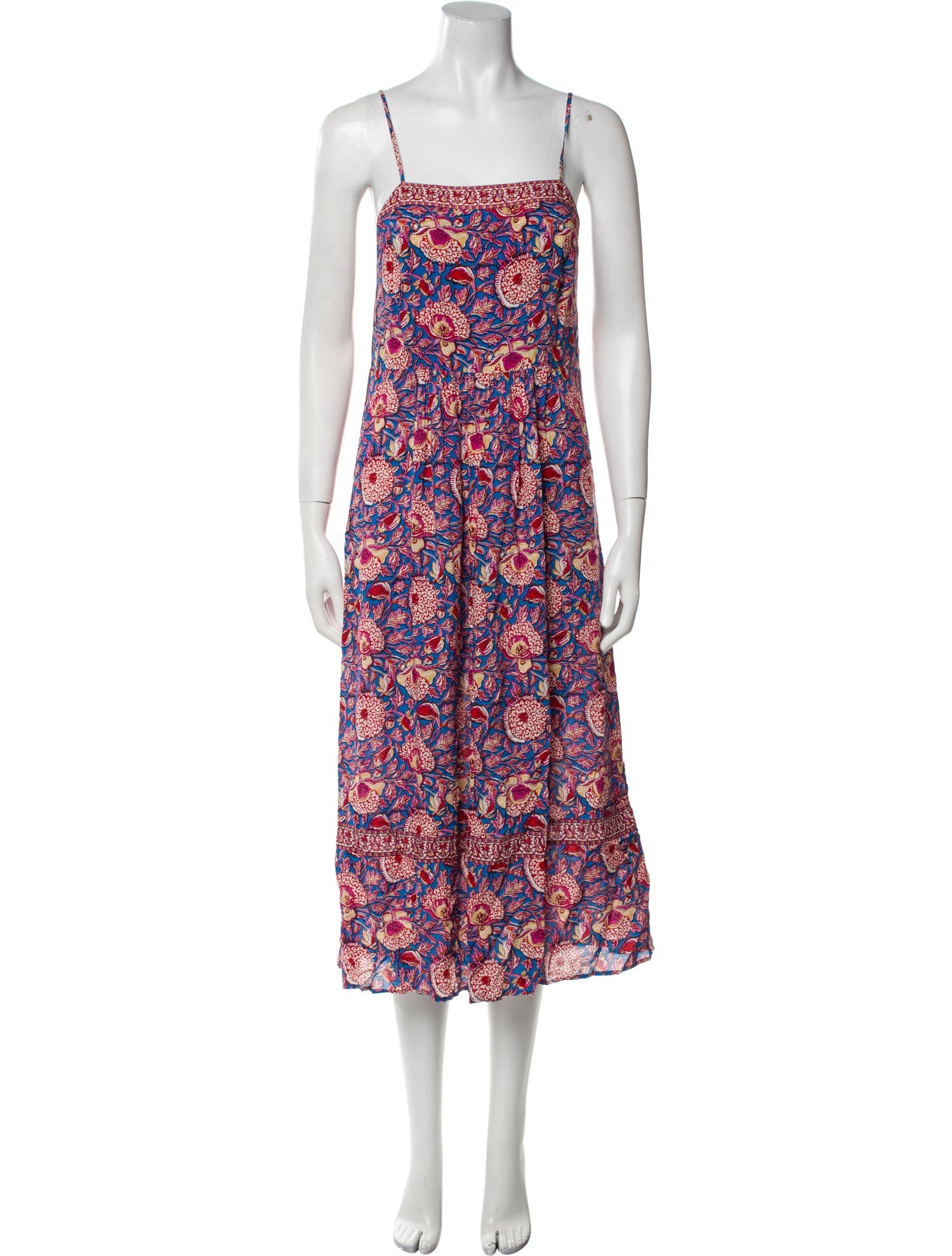 BA&SH Floral Print Midi Length Dress w/ Tags