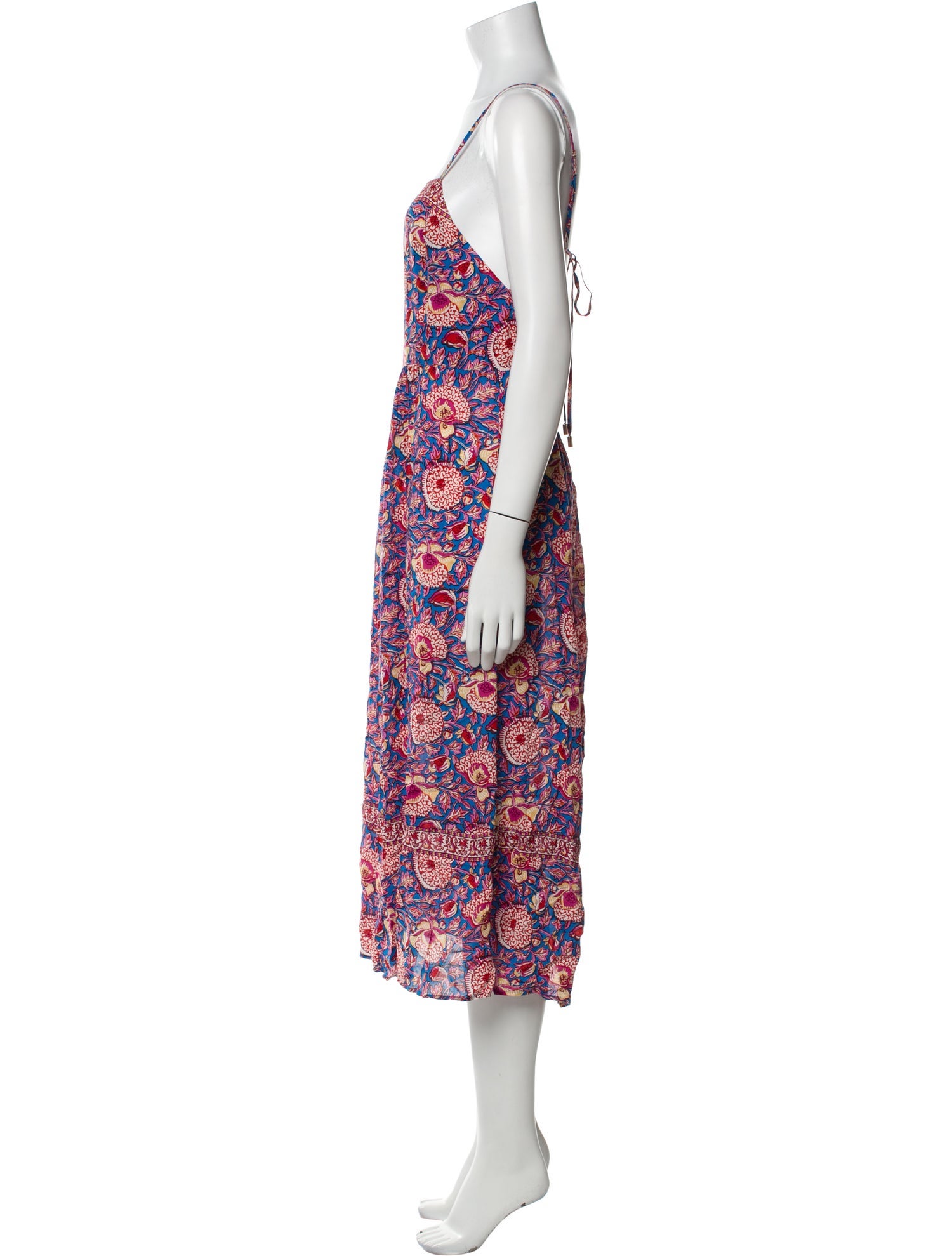 BA&SH Floral Print Midi Length Dress w/ Tags