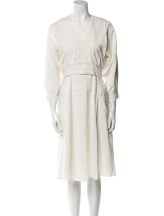 BA&SH V-Neck Midi Length Dress