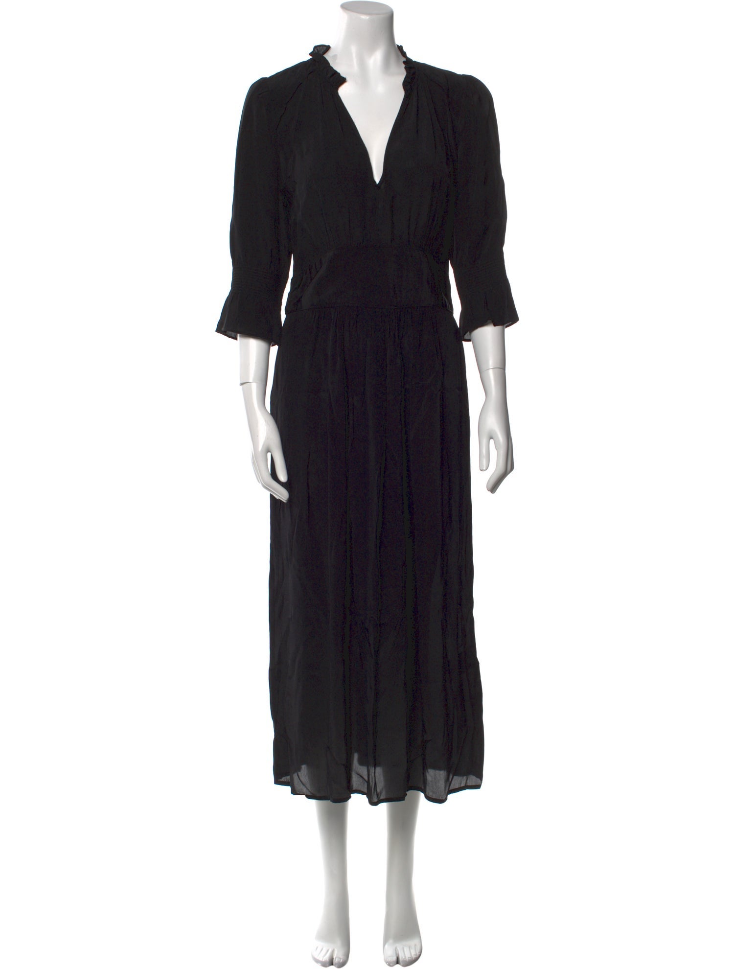 BA&SH V-Neck Long Dress