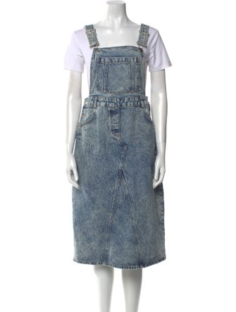 BA&SH Printed Midi Length Dress