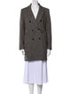 BA&SH Wool Houndstooth Print Peacoat