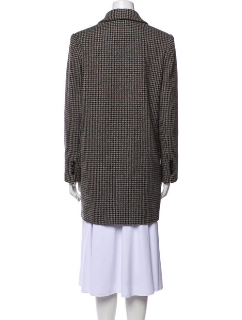 BA&SH Wool Houndstooth Print Peacoat