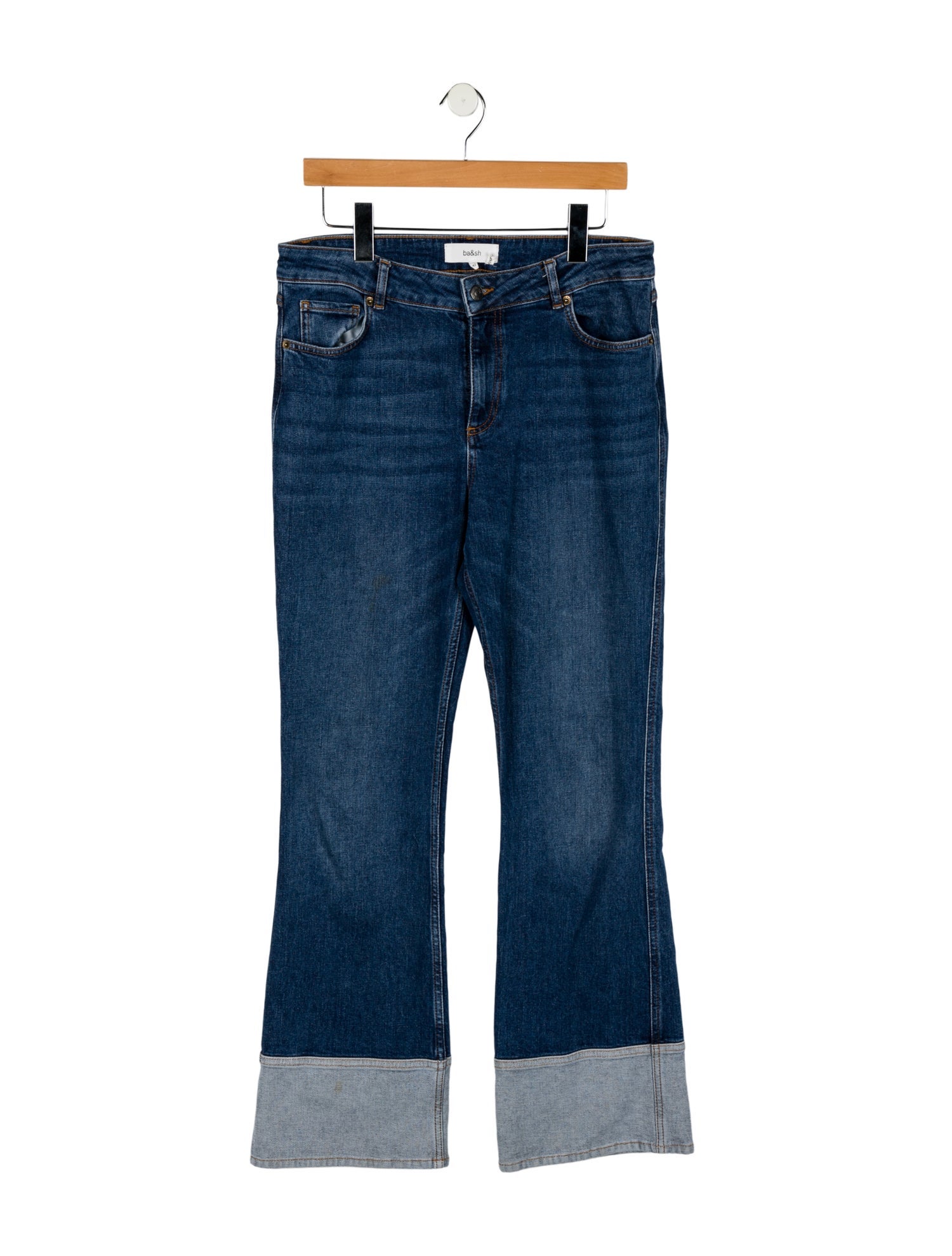 BA&SH Mid-Rise Wide Leg Jeans