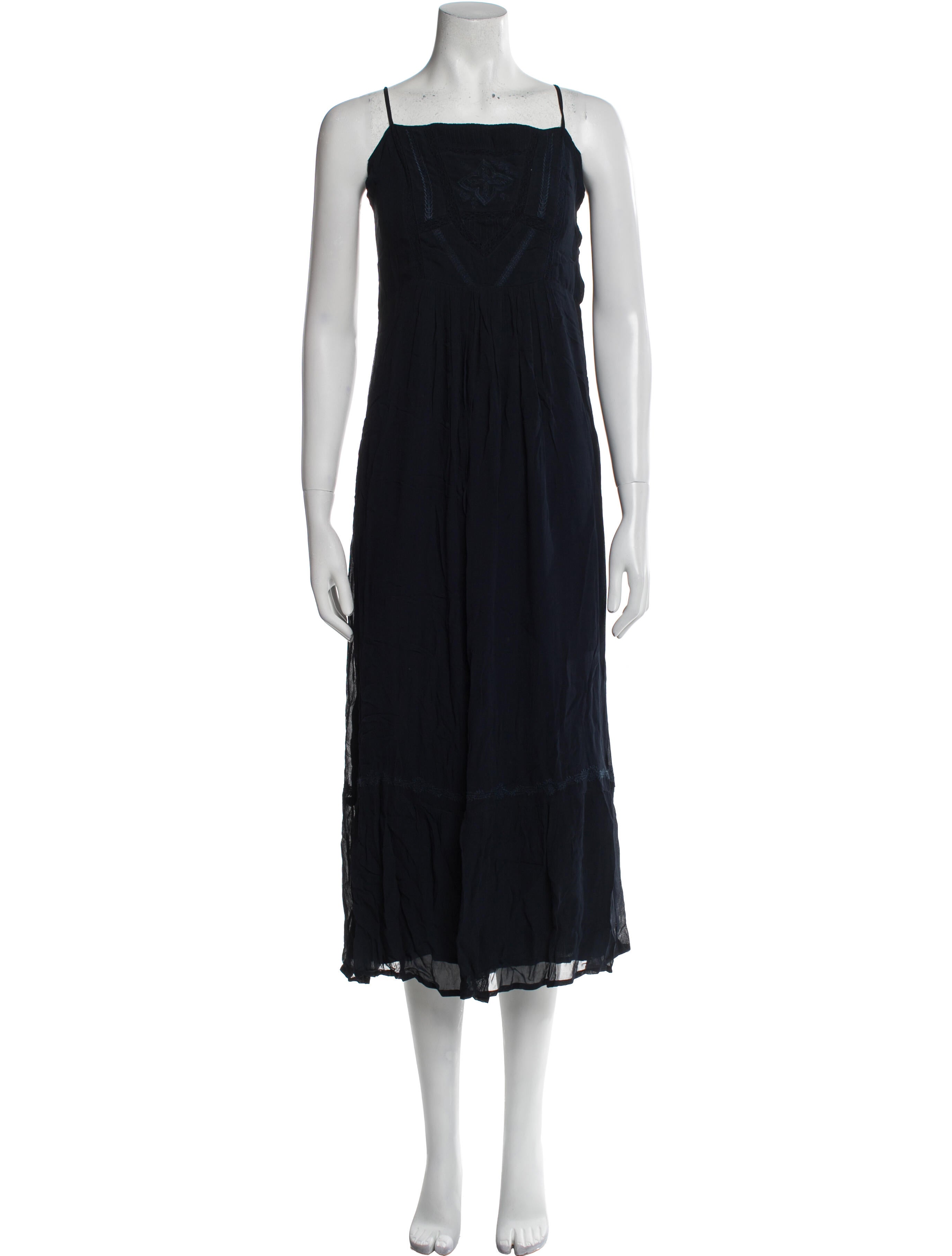 BA&SH Square Neckline Midi Length Dress w/ Tags