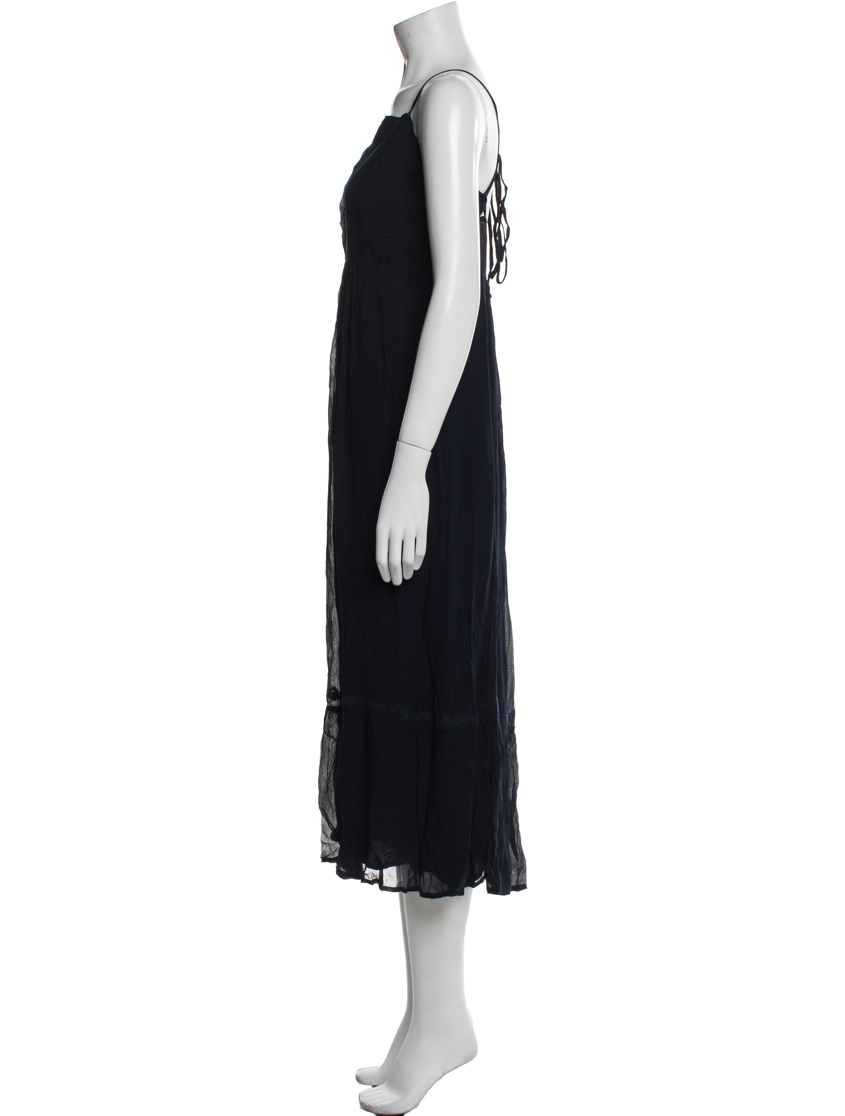 BA&SH Square Neckline Midi Length Dress w/ Tags