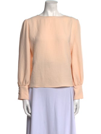 BA&SH Bateau Neckline Long Sleeve Blouse