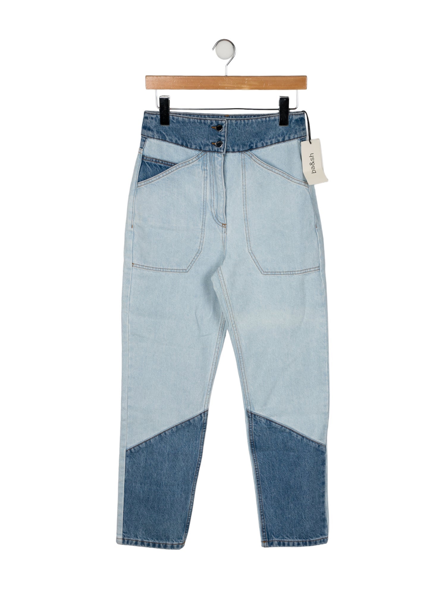 BA&SH High-Rise Straight Leg Jeans w/ Tags