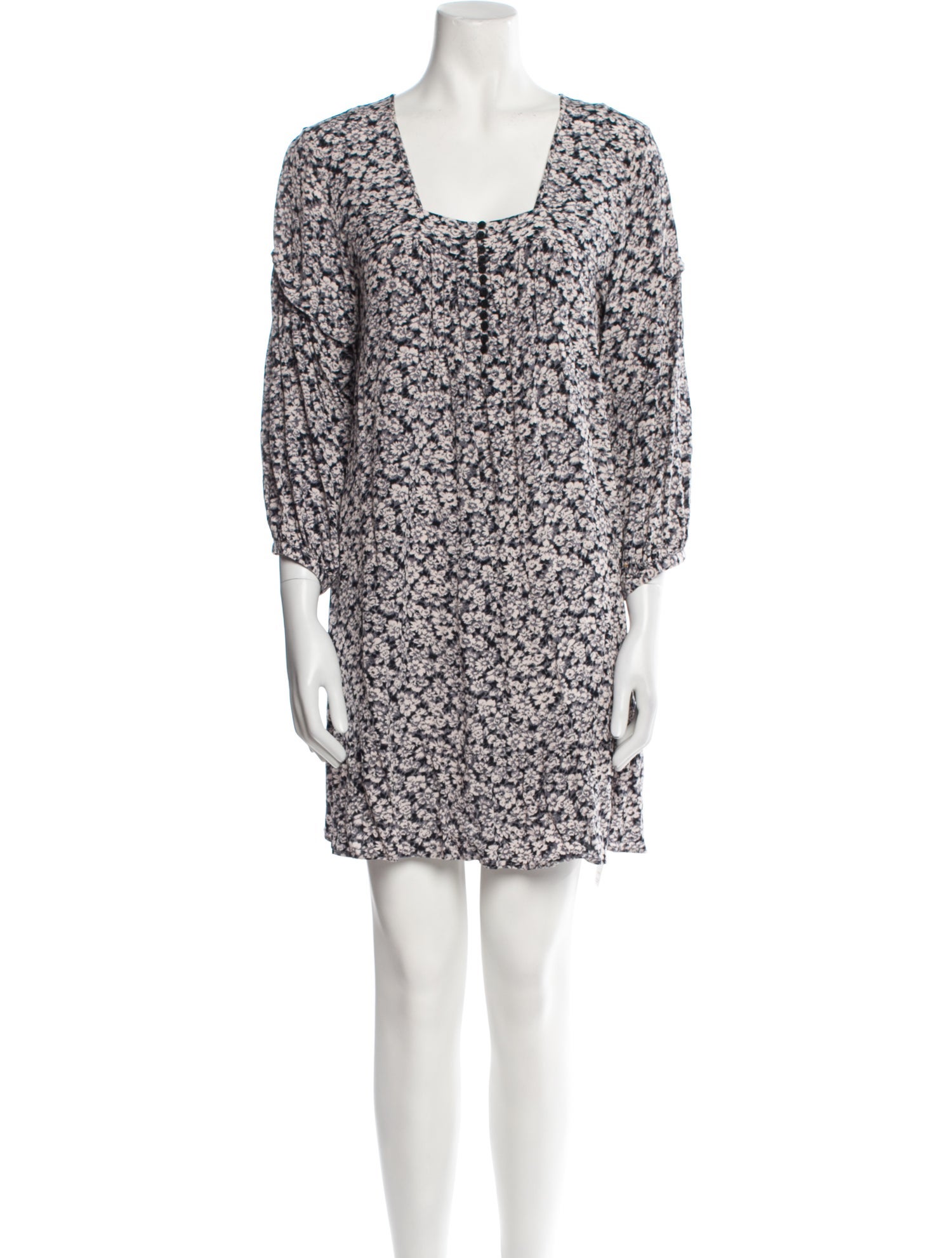 BA&SH Floral Print Mini Dress