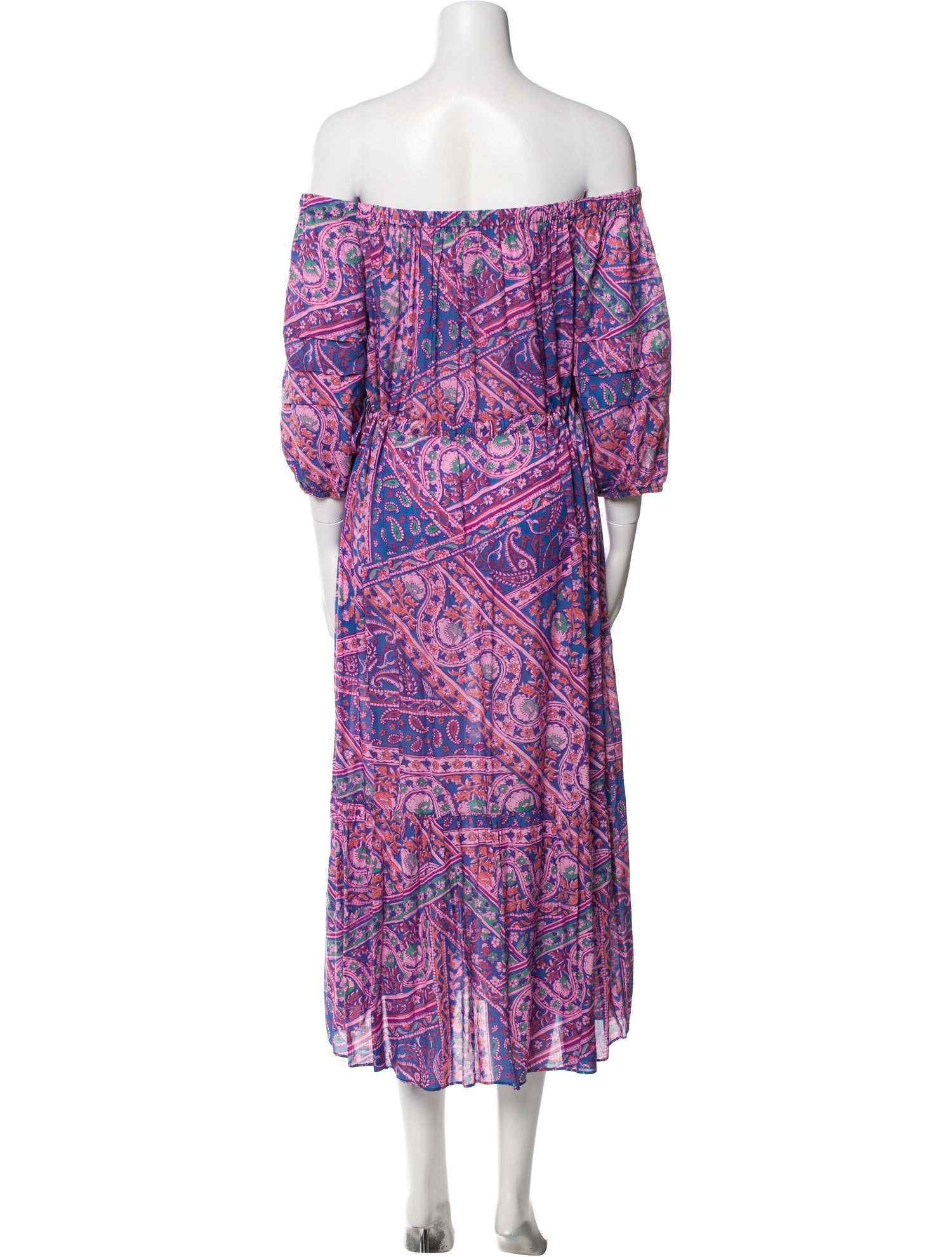 BA&SH Paisley Print Long Dress
