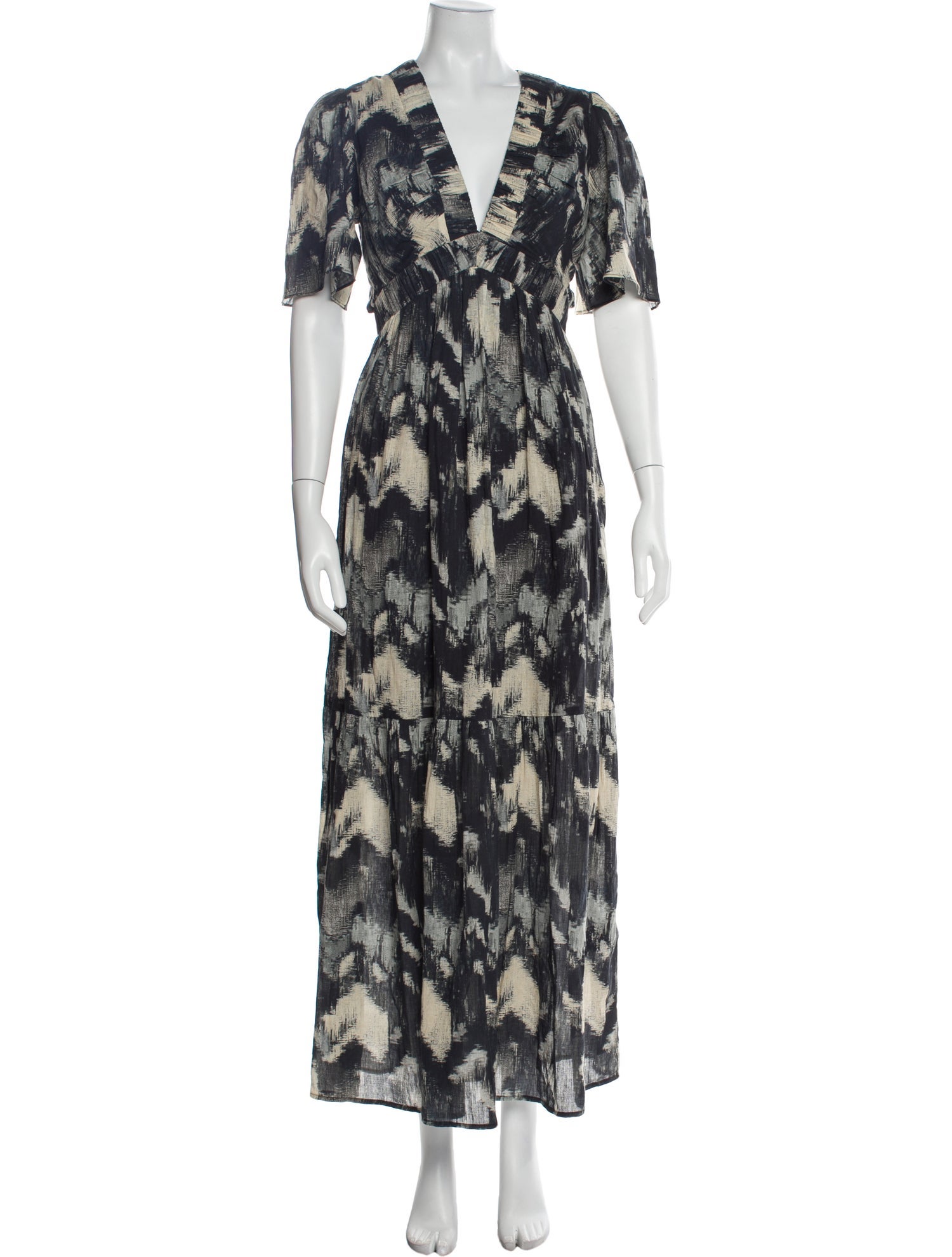 BA&SH Floral Print Long Dress w/ Tags
