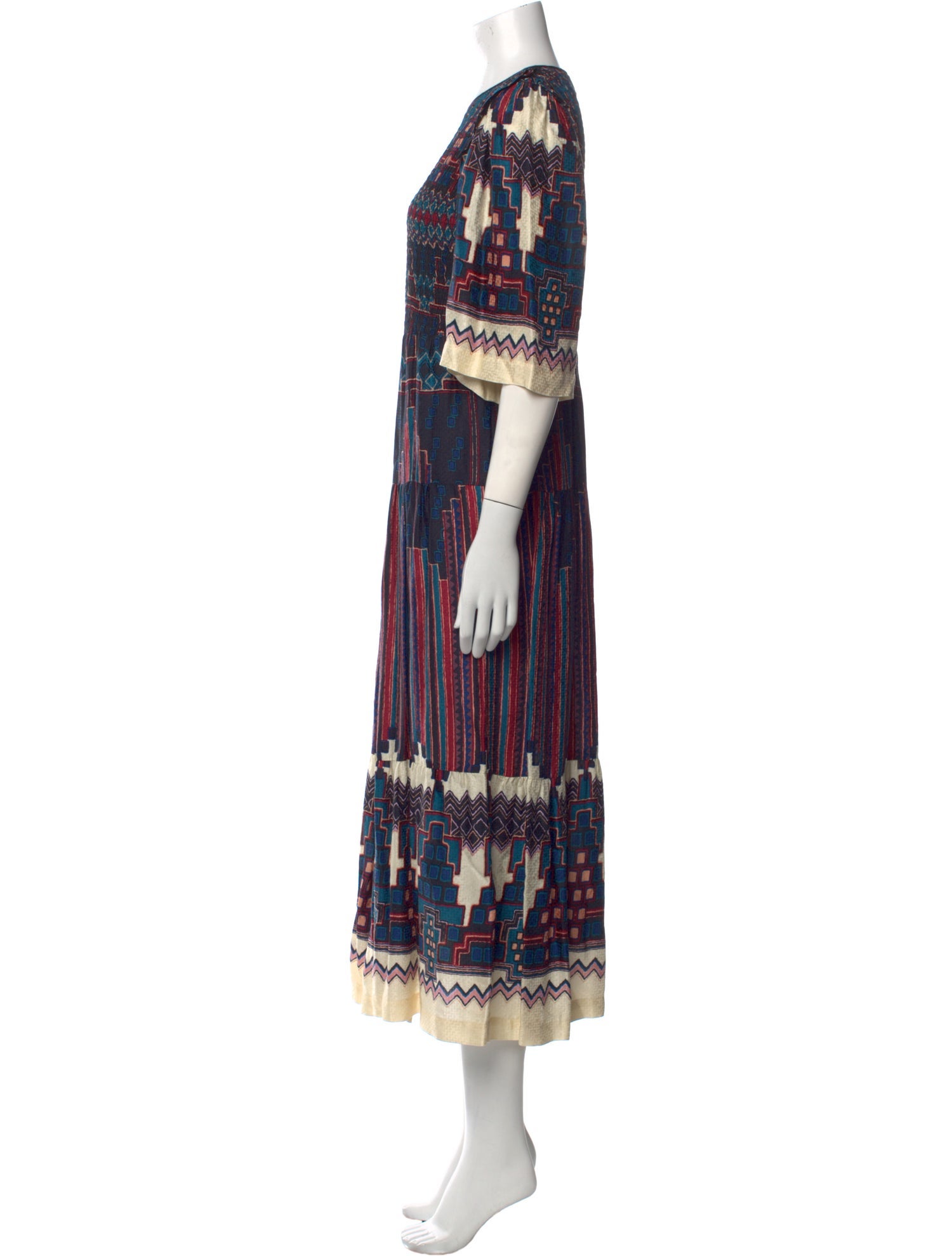 BA&SH Printed Long Dress