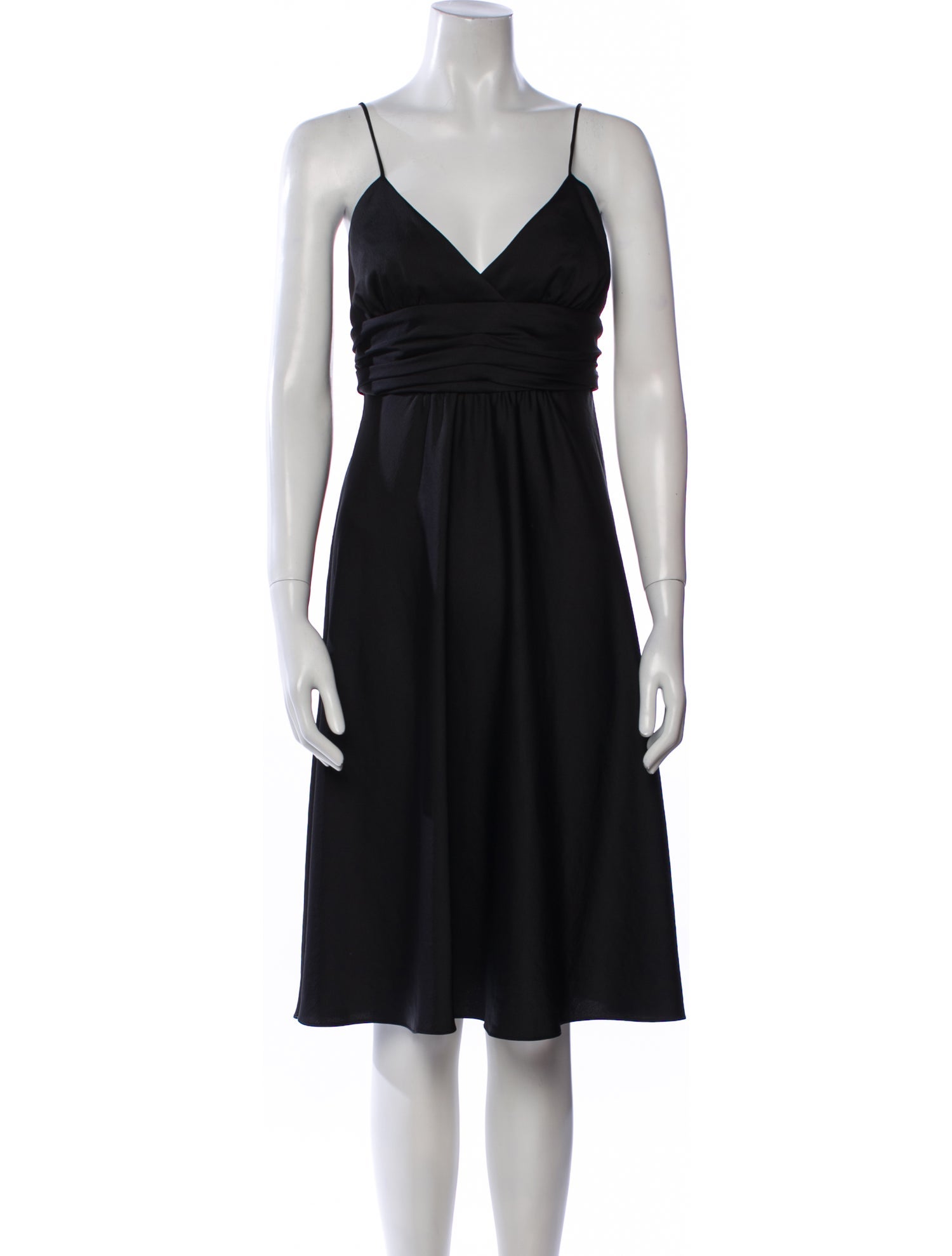BA&SH V-Neck Knee-Length Dress