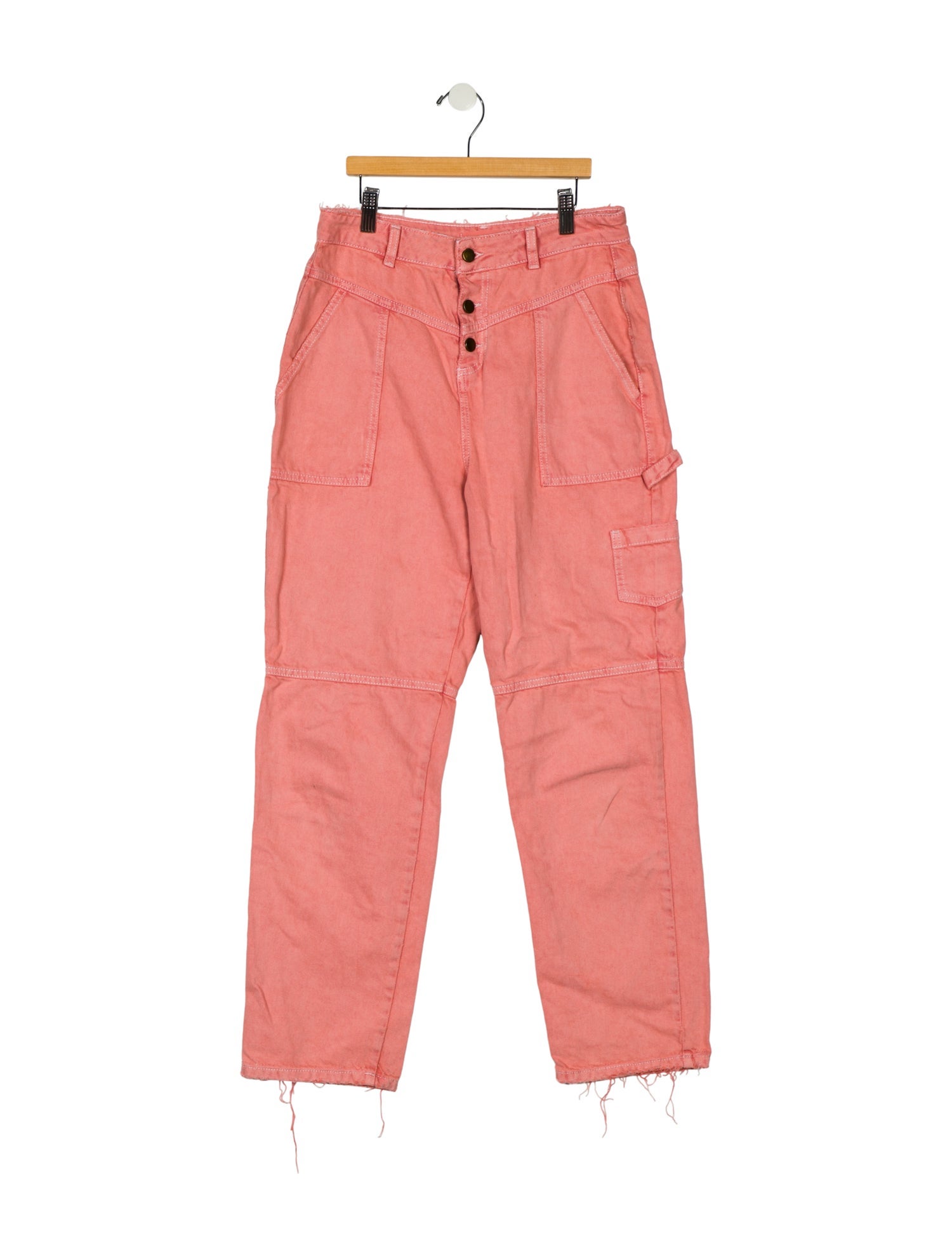 BA&SH High-Rise Straight Leg Jeans