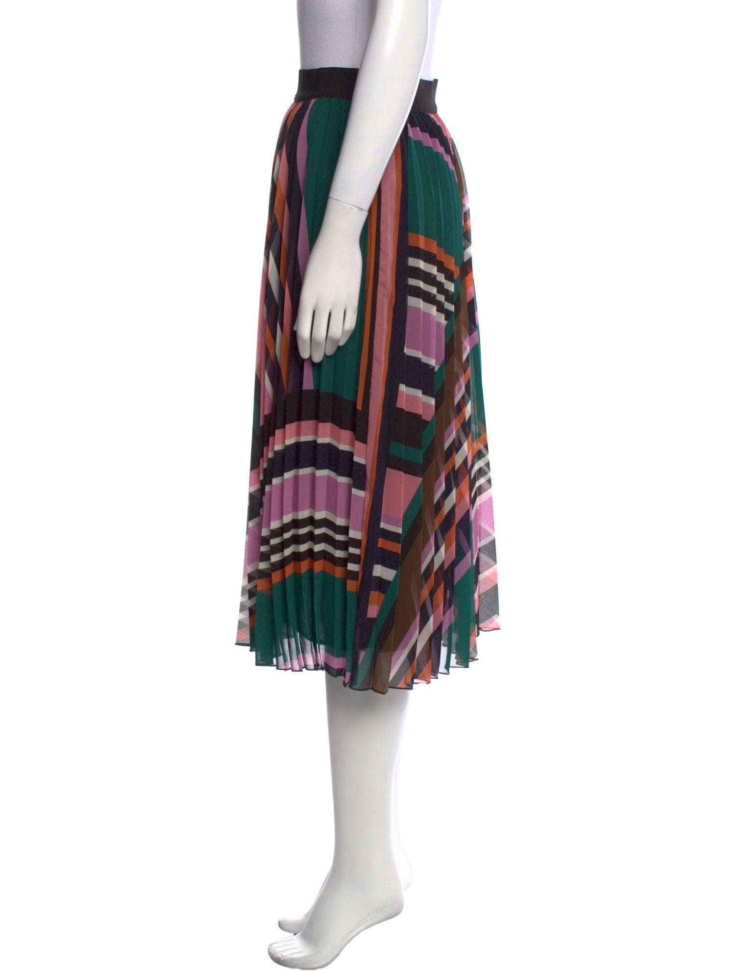 BA&SH Striped Knee-Length Skirt