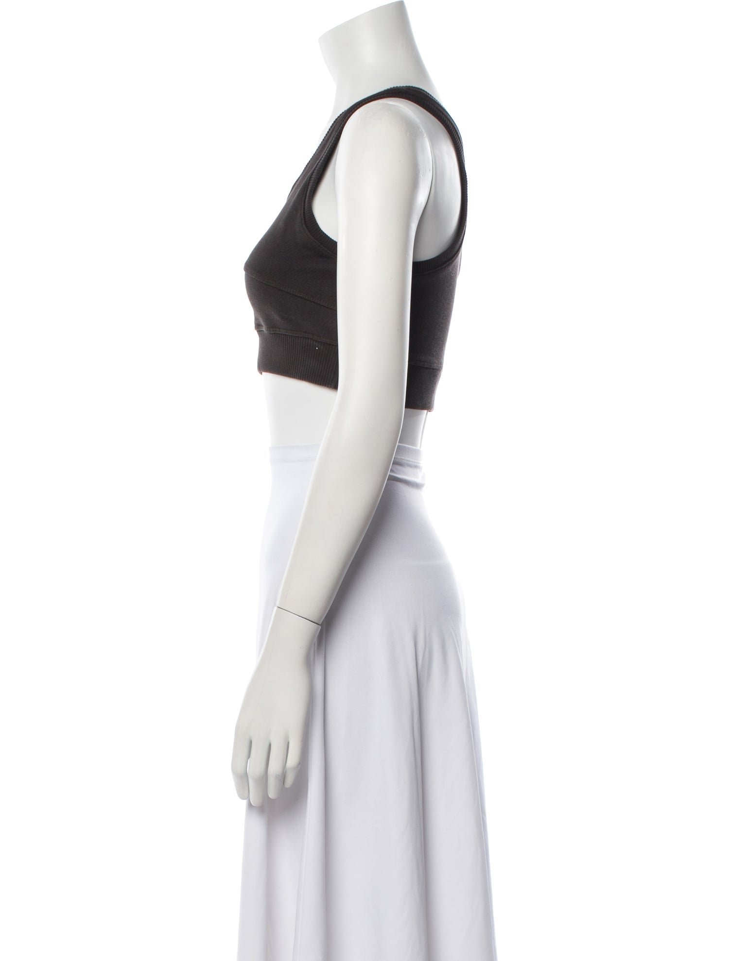 BA&SH Scoop Neck Sleeveless Crop Top