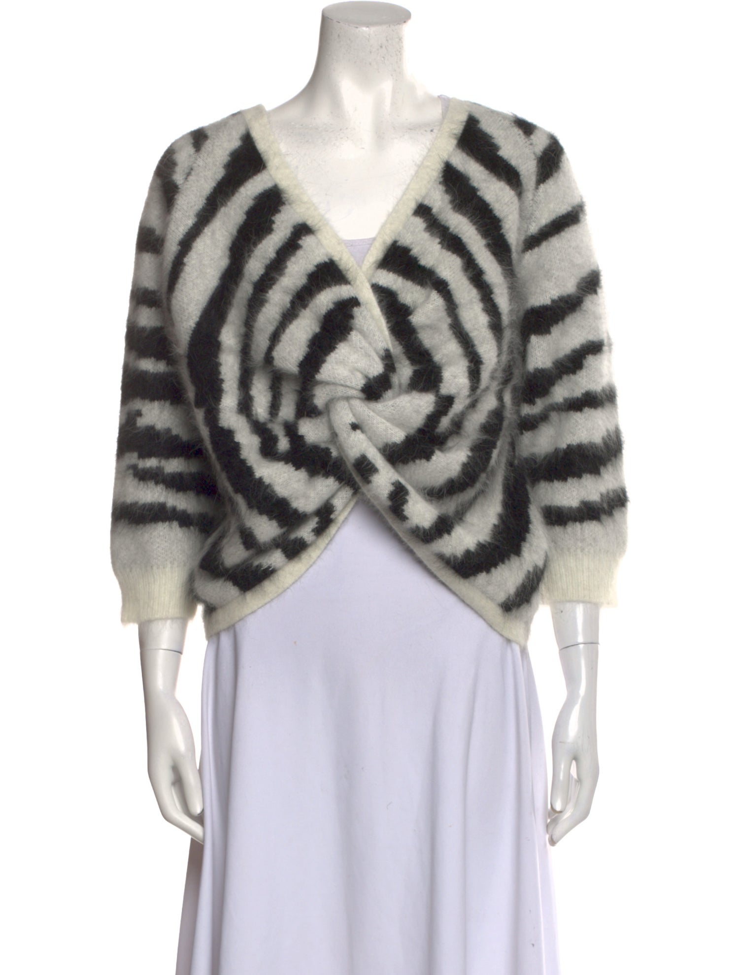 BA&SH Angora Animal Print Sweater