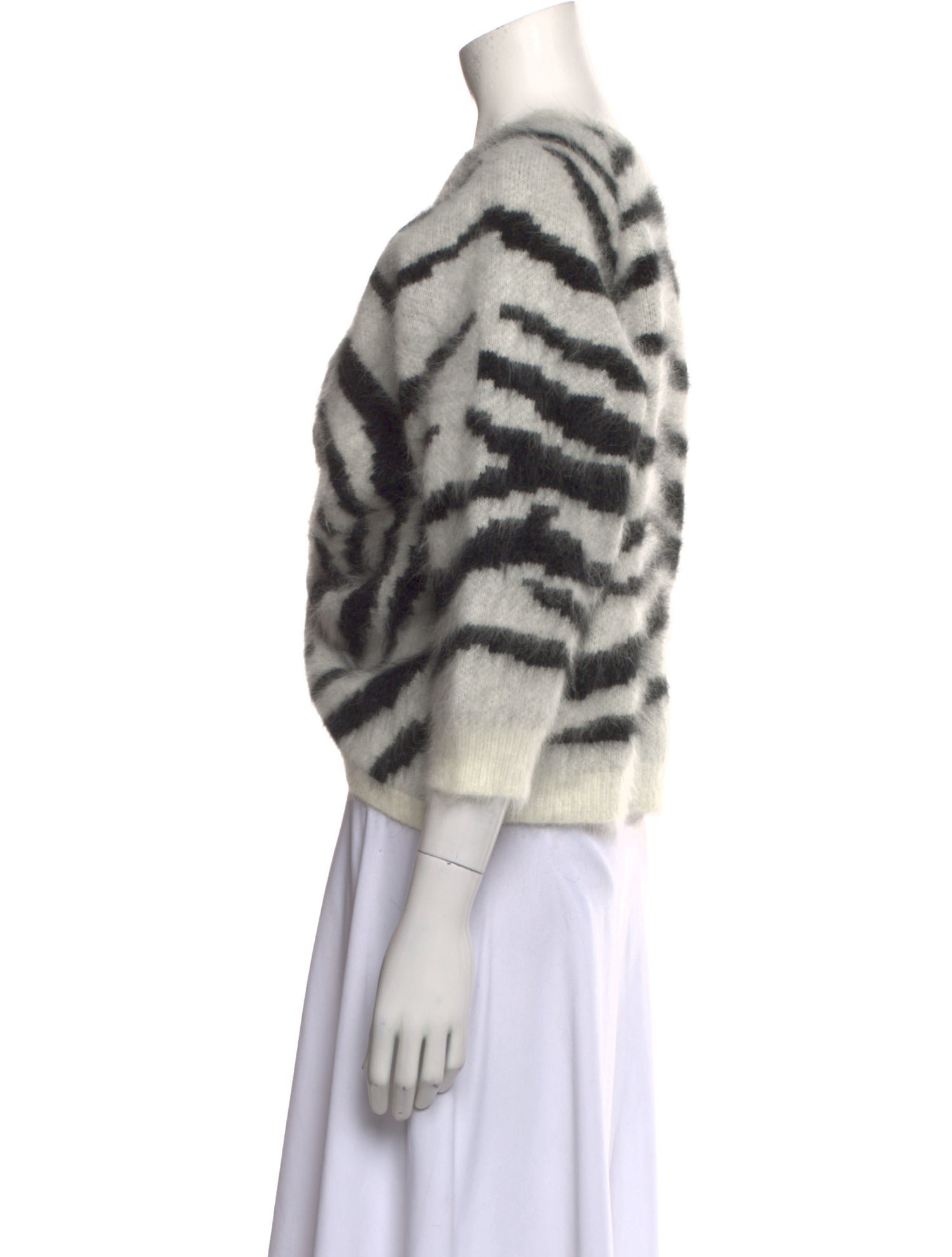 BA&SH Angora Animal Print Sweater