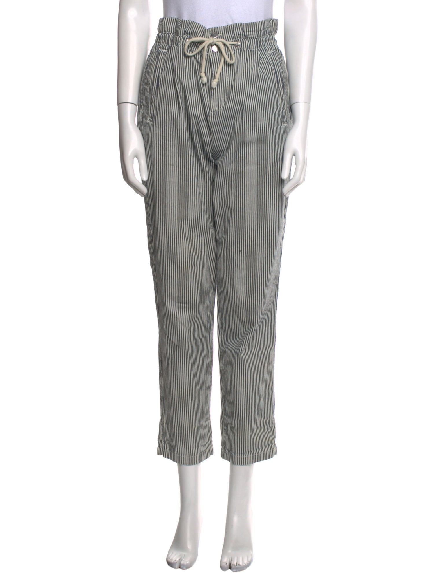 BA&SH Striped Straight Leg Pants