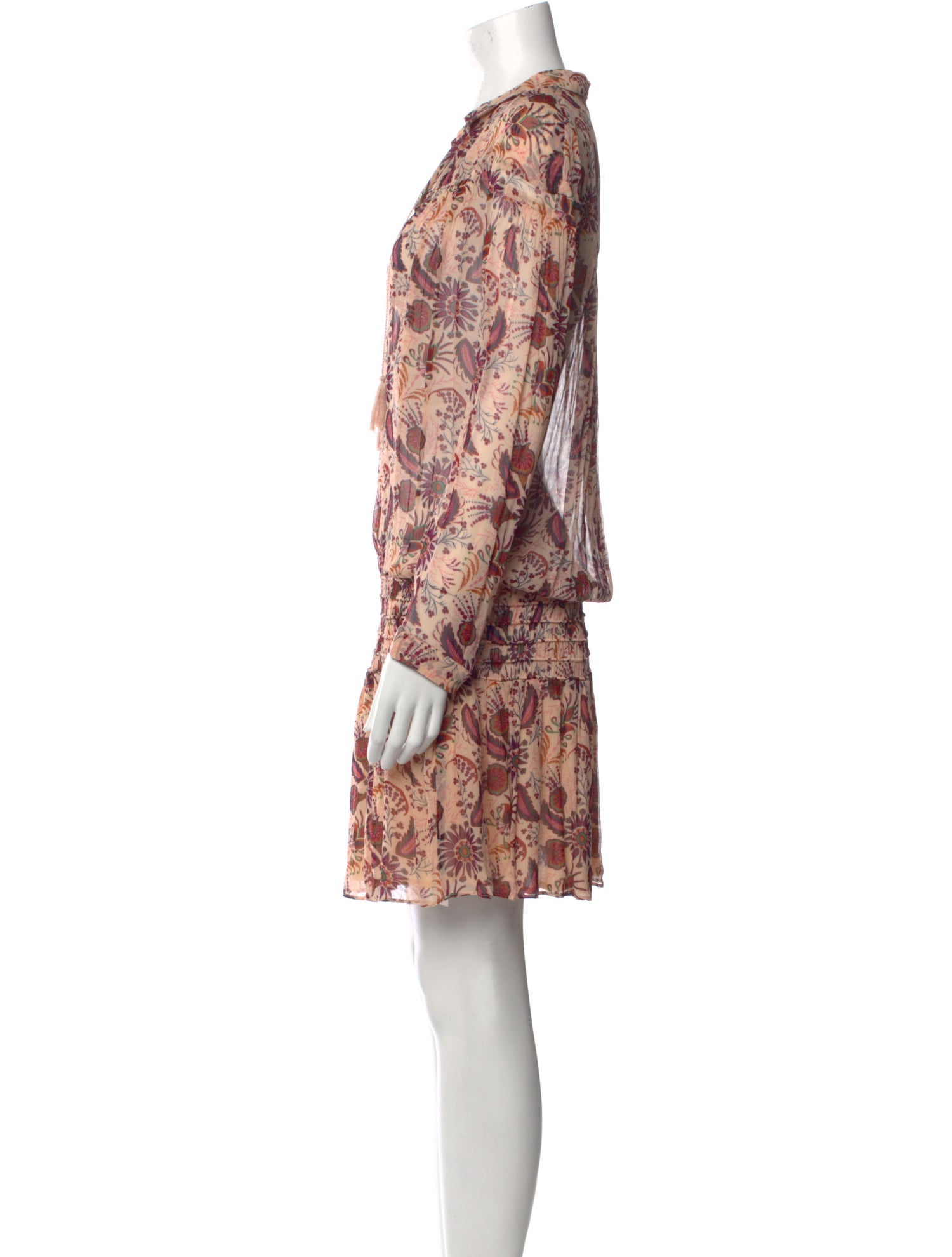 BA&SH Floral Print Knee-Length Dress