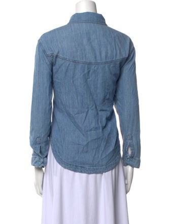 BA&SH Long Sleeve Button-Up Top