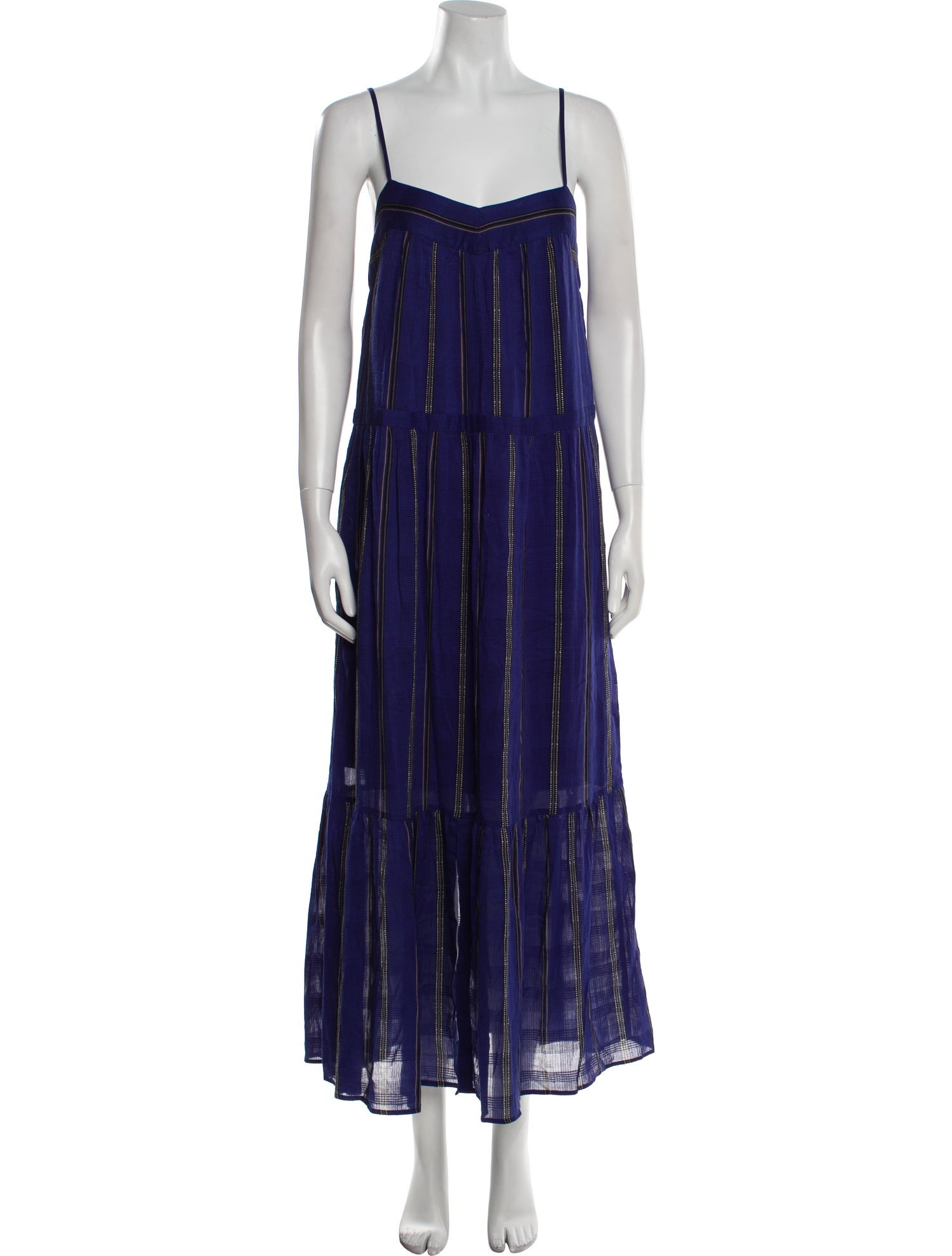 BA&SH Striped Long Dress