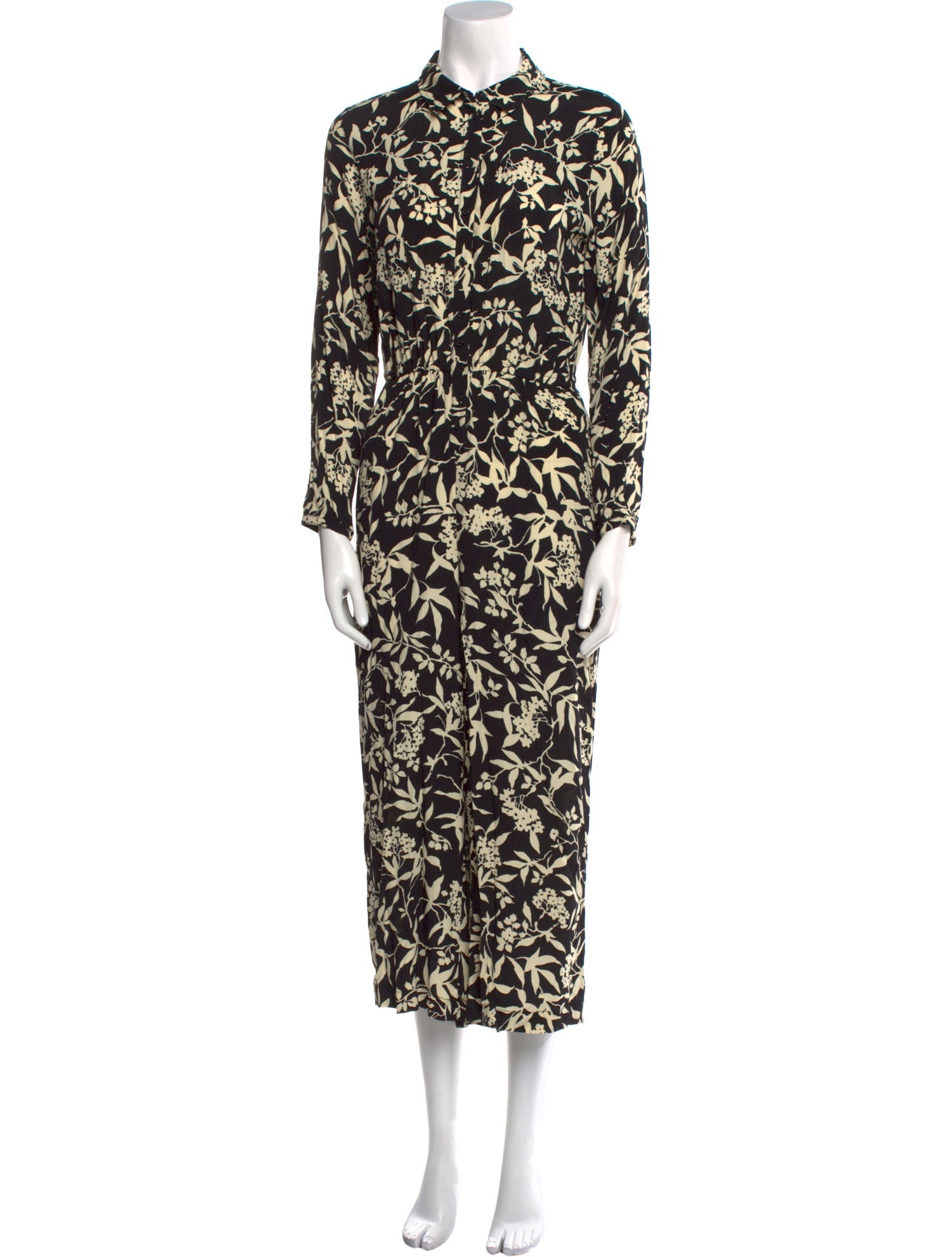 BA&SH Printed Crew Neck Jumpsuit