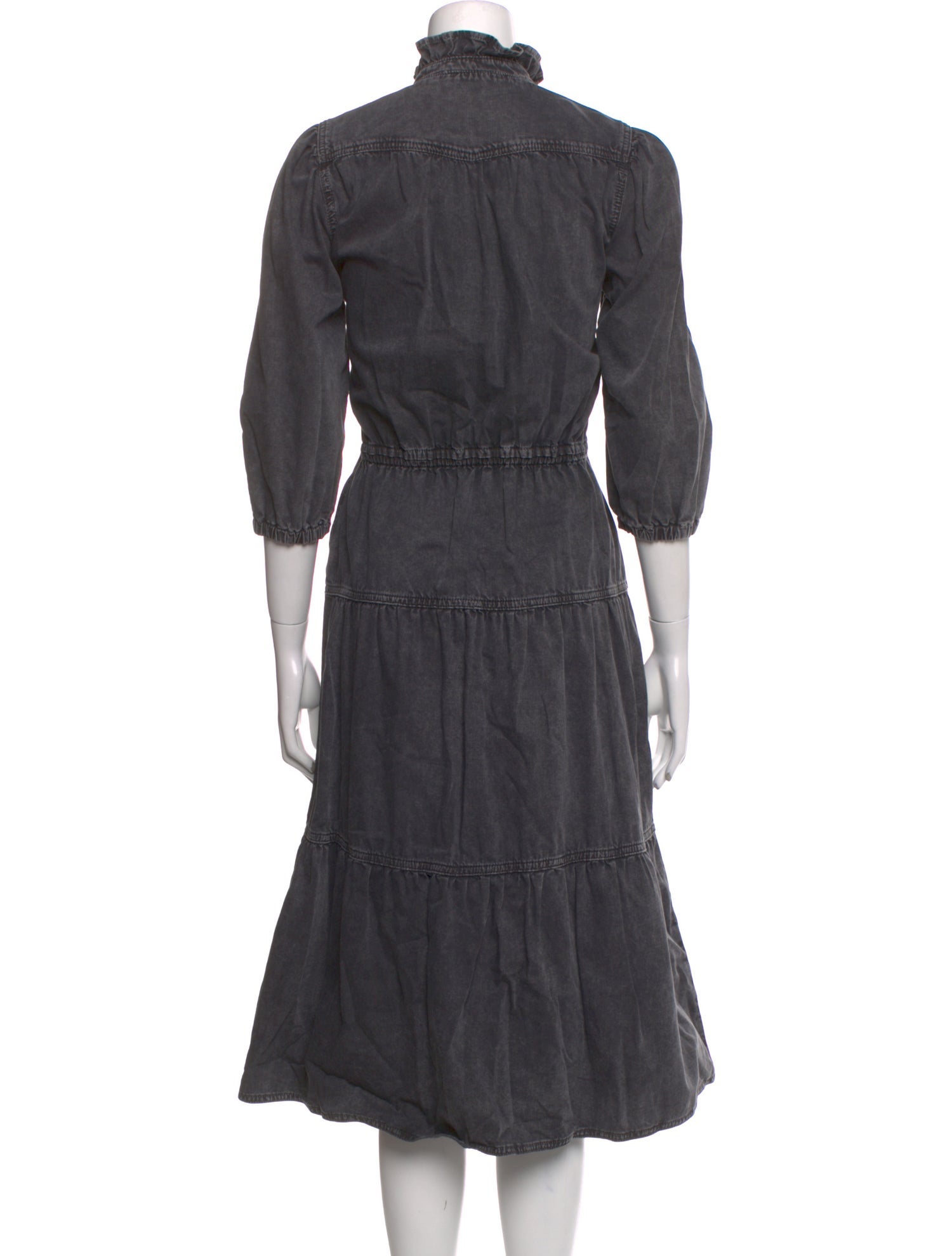 BA&SH Mock Neck Long Dress