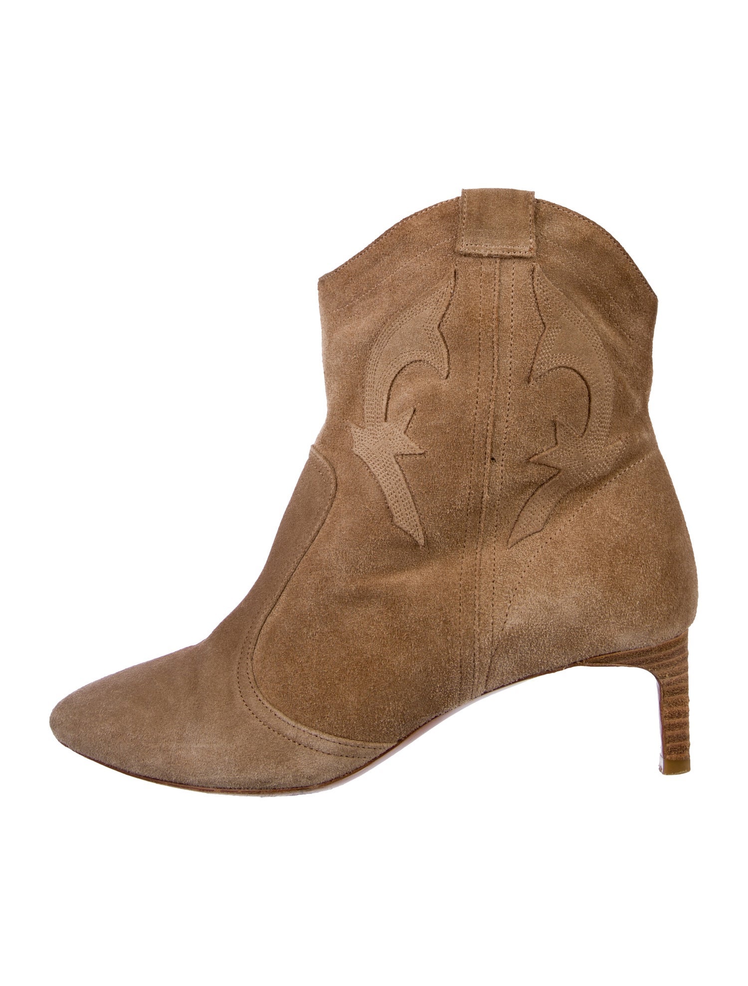 BA&SH Suede Western Boots