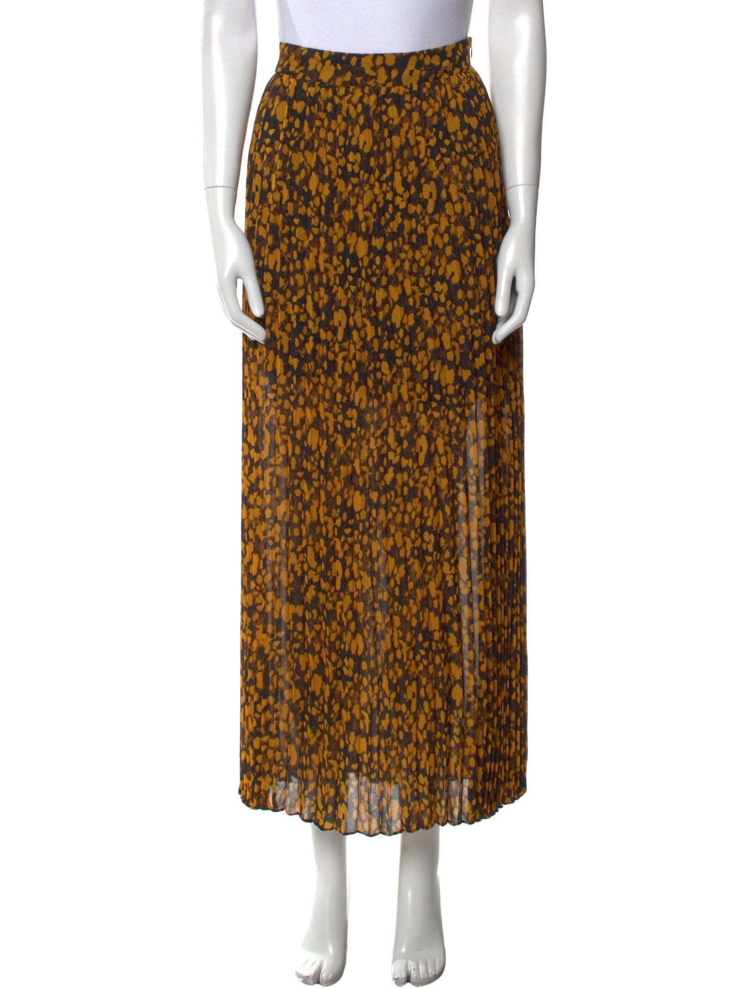 BA&SH Animal Print Midi Length Skirt w/ Tags
