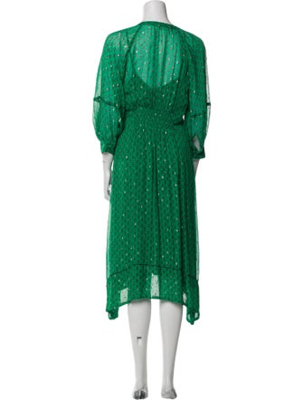 BA&SH Printed Long Dress