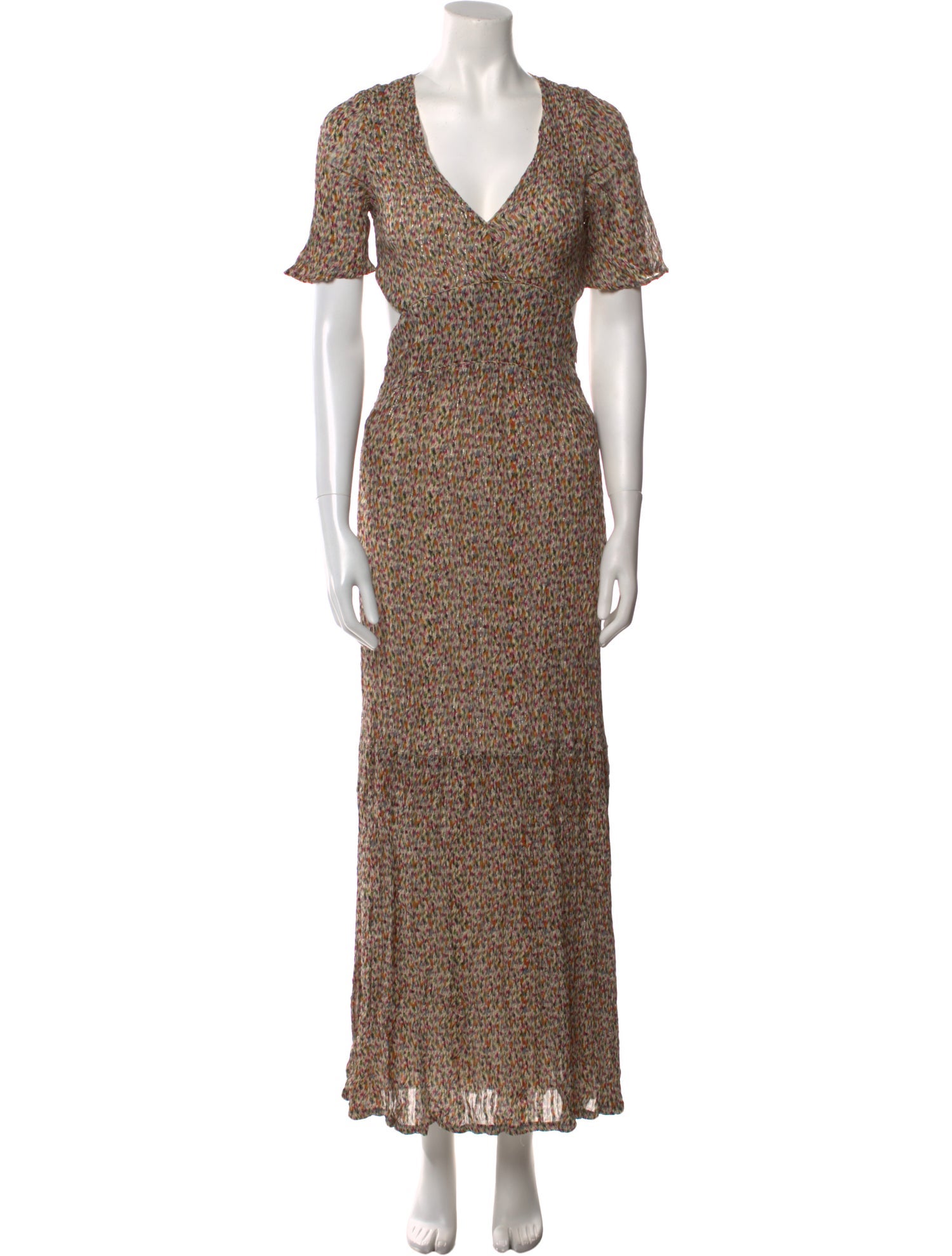 BA&SH Printed Long Dress