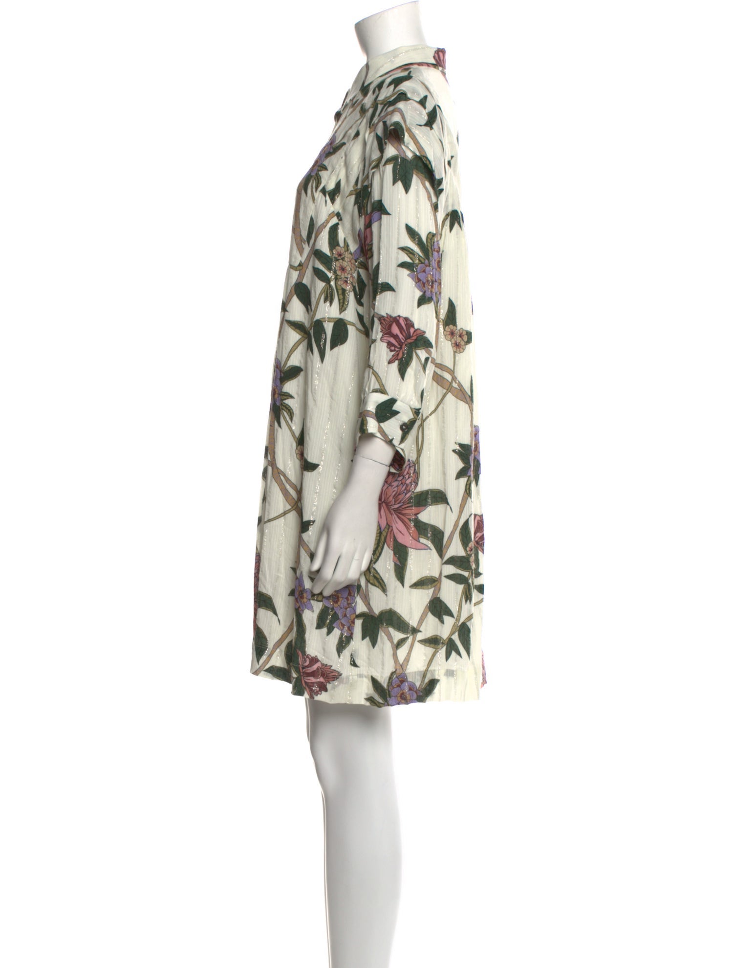 BA&SH Floral Print Mini Dress