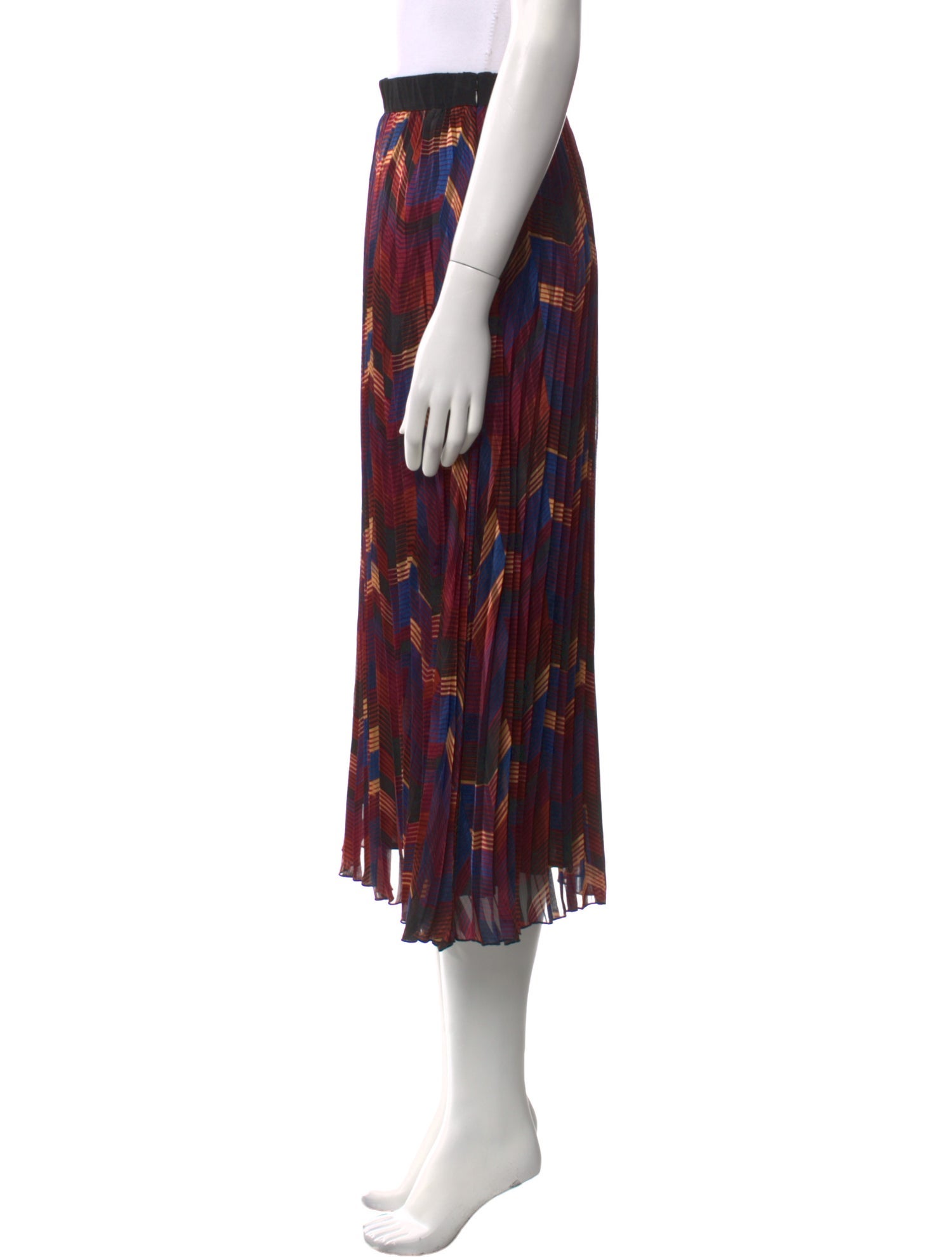 BA&SH Printed Midi Length Skirt